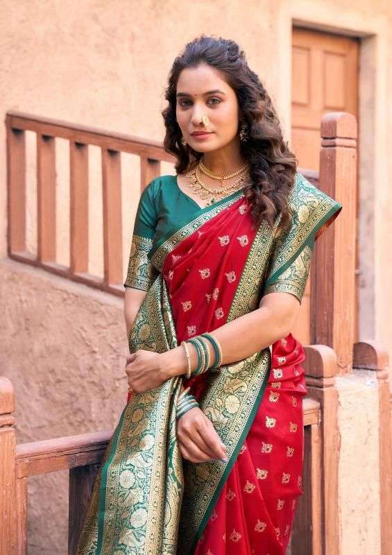 Sanvi Silk 2 Series 1301 To 1306 by Gobuni saree Collection manufacturer surat 