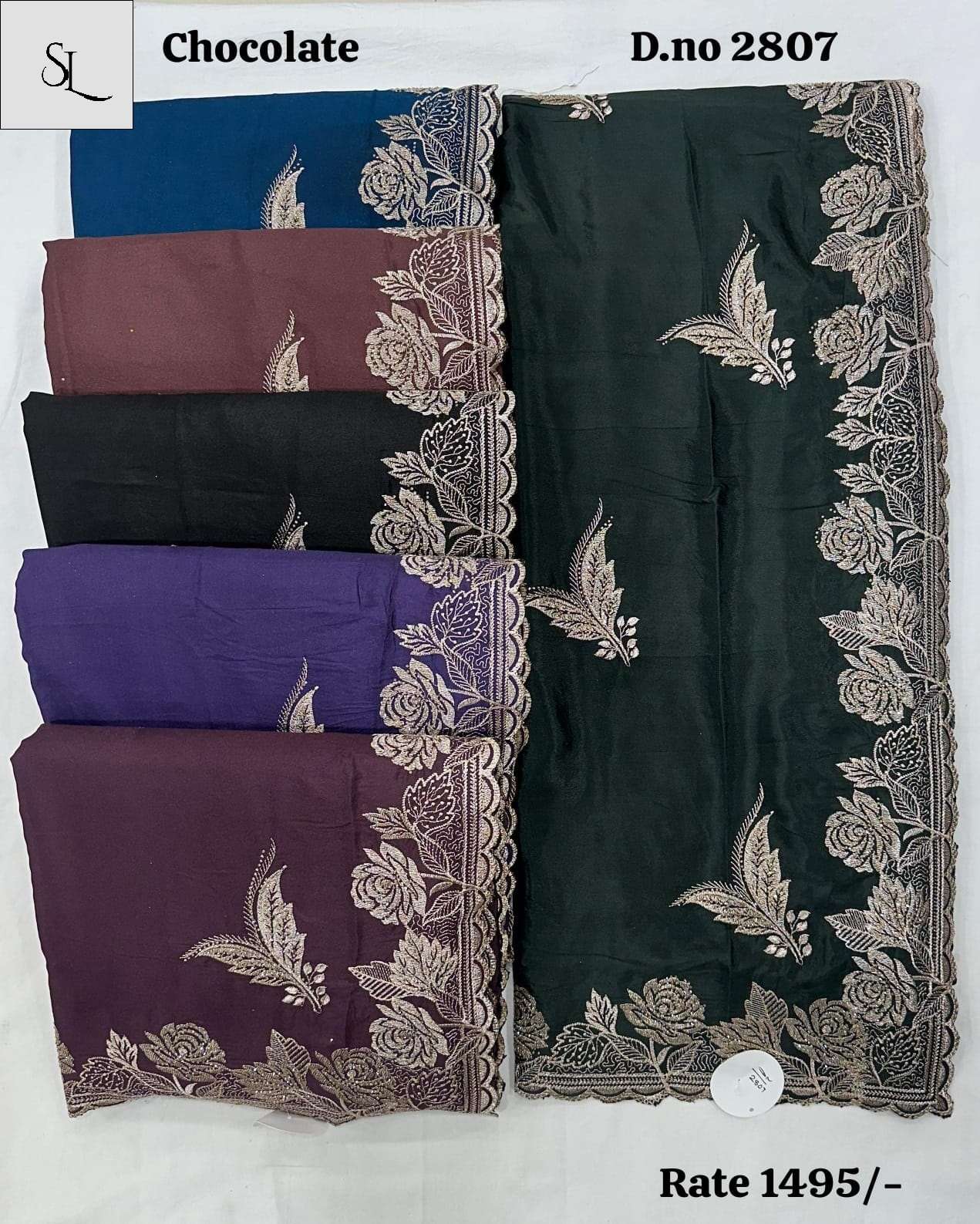 SL 3 Designer Party Wear Saree Collection manufacturer surat 