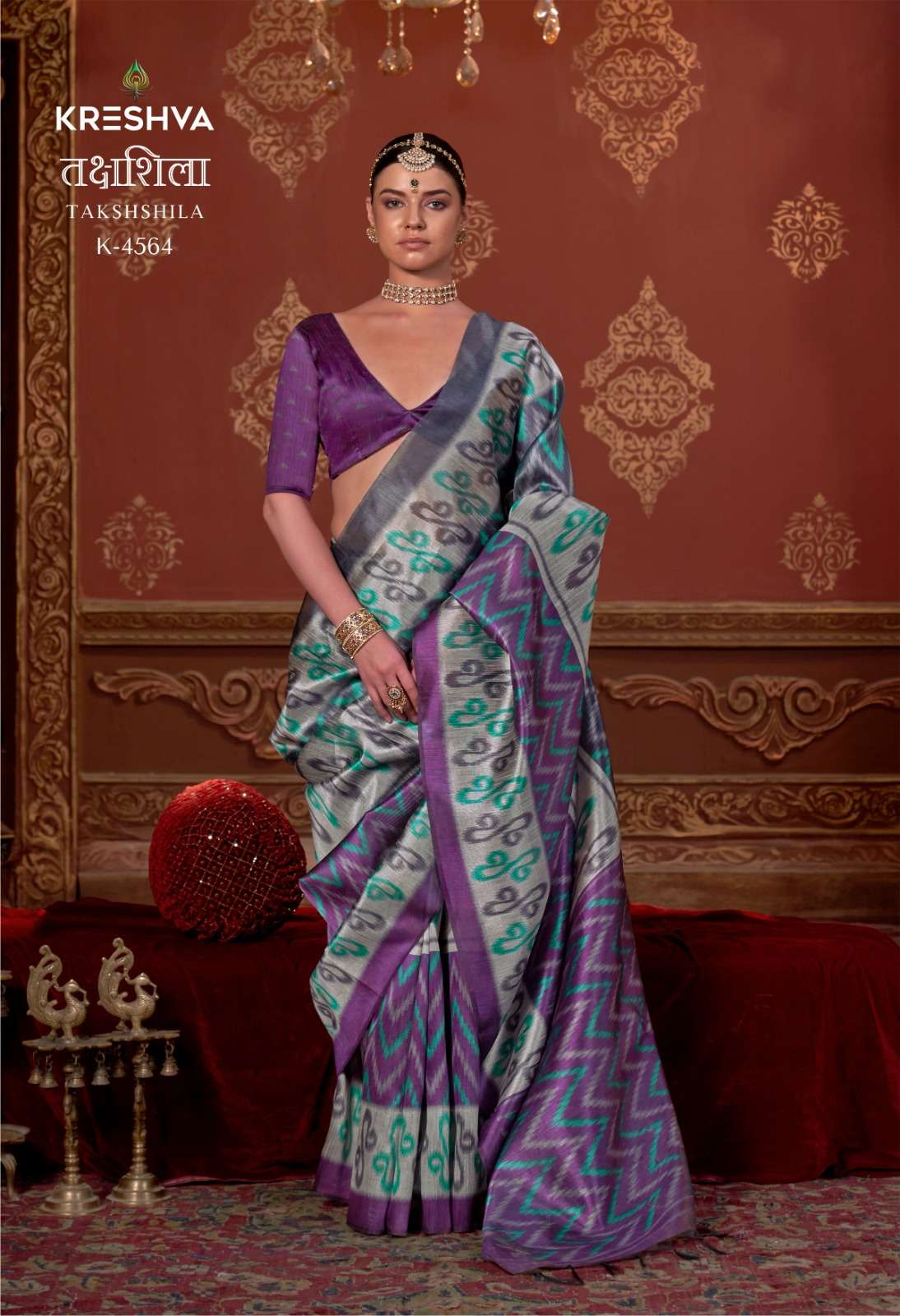 TAKSHSHILA 1 by KRESHVA saree Collection manufacturer surat 