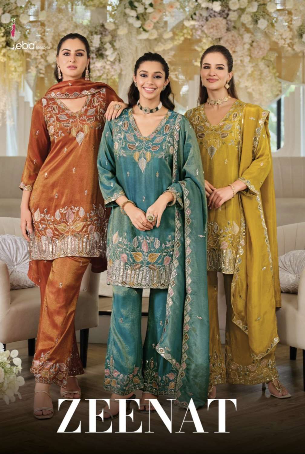 Zeenat by EBA LIFESTYLE Suit collection manufacturers surat 