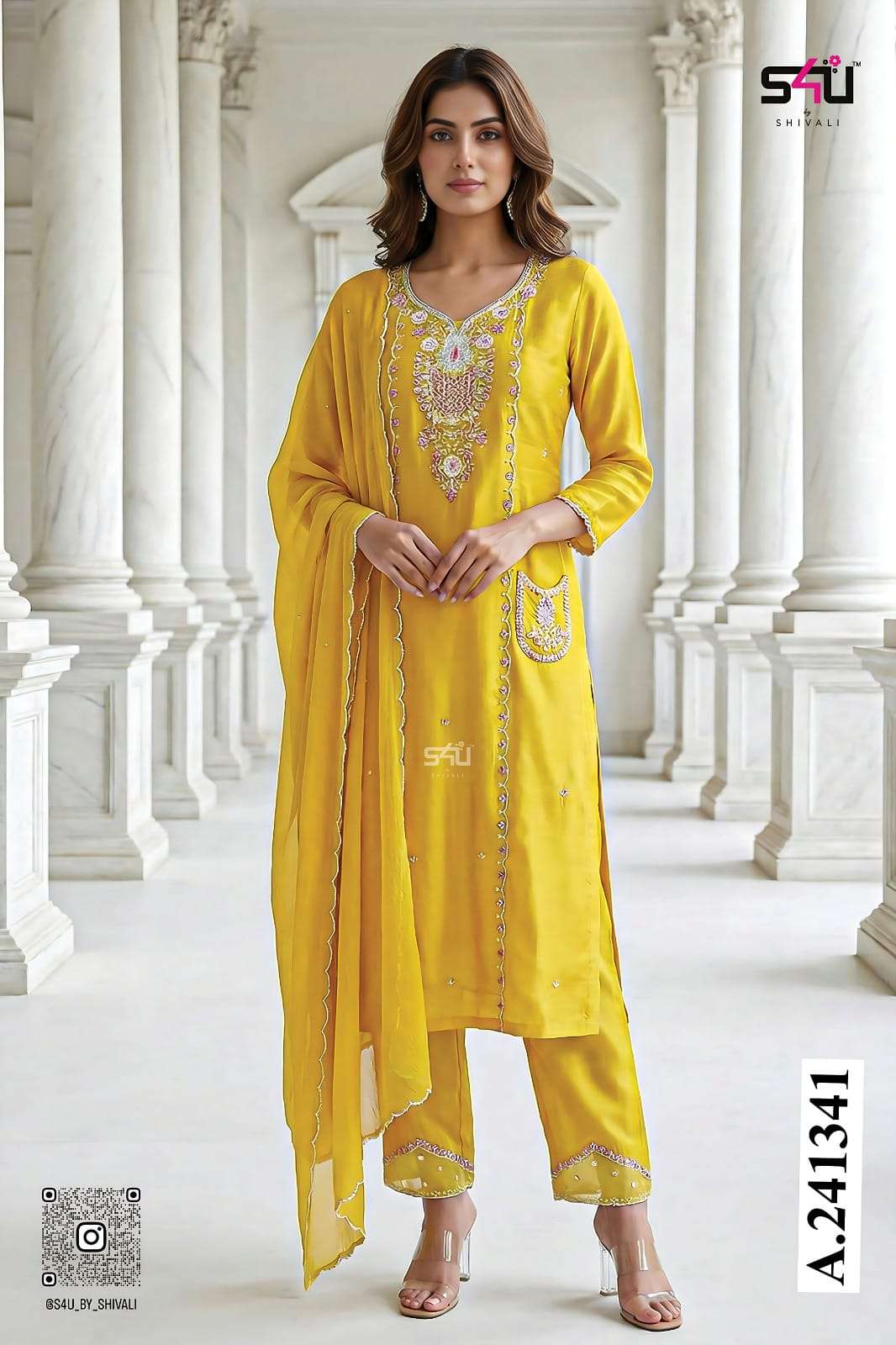 1018617 241341 F KURTI DUPATTA BOTTOM collection manufacturers surat 