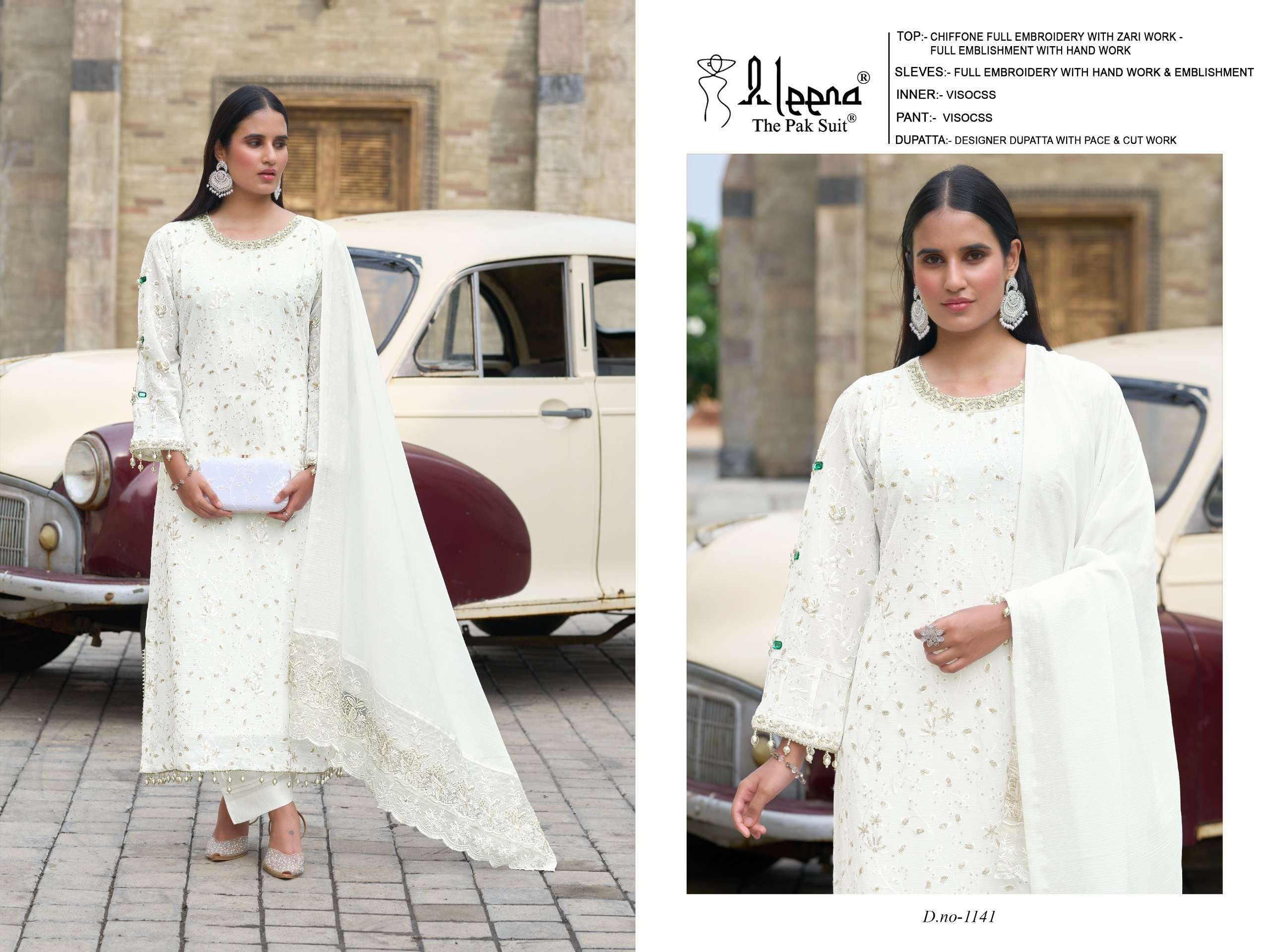 1141A  by ALEENA suit collection manufacturers surat 