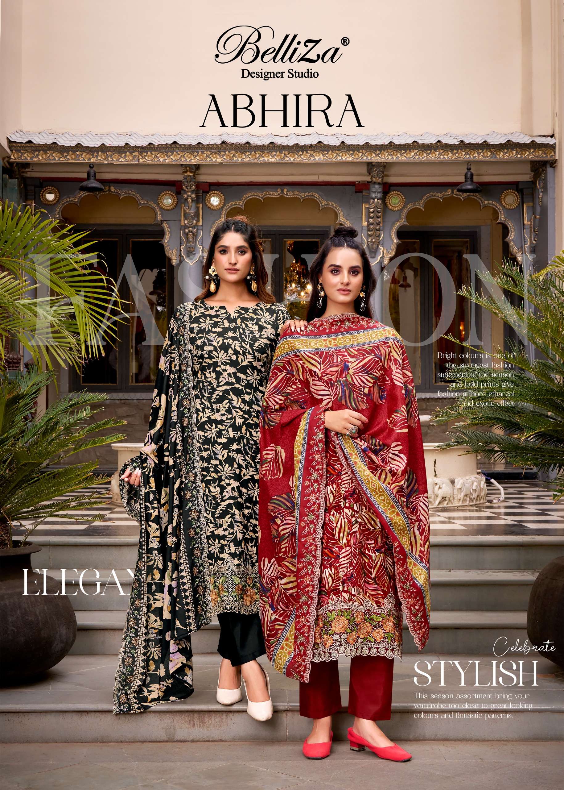 ABHIRA 1 by BelliZa DesigNer StuDio suit collection manufacturers surat 