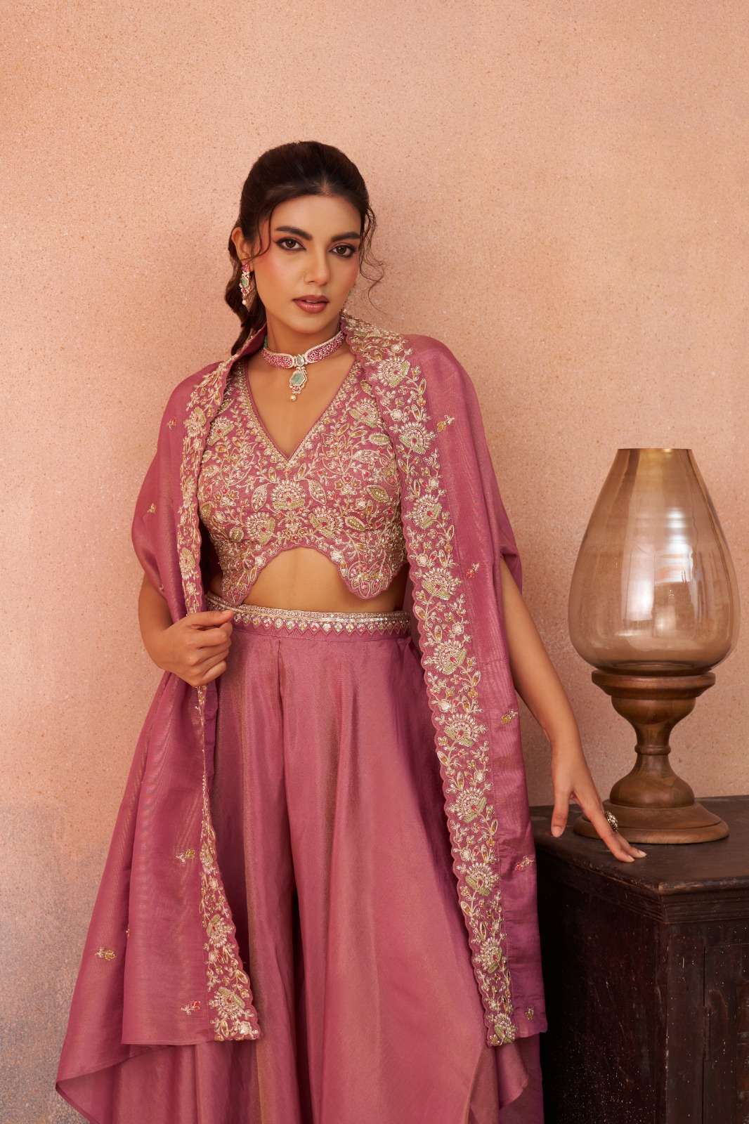 ADORN CRAFT 10 IW PYAJI  Crop top suit collection manufacturers surat 