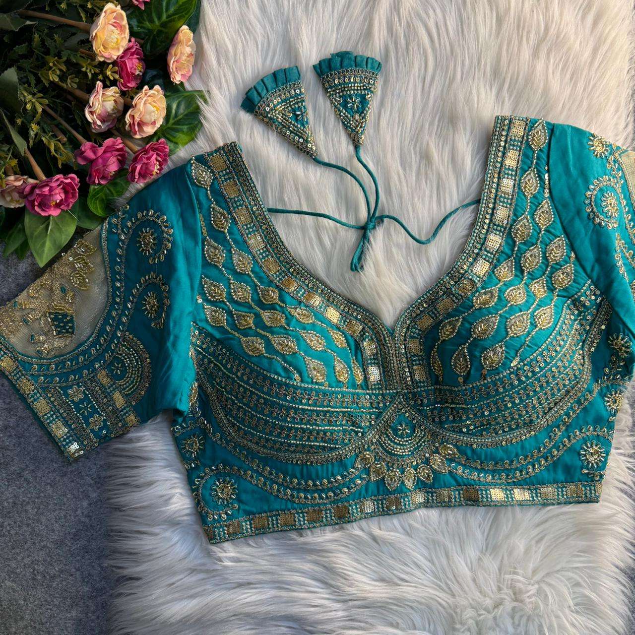 BEADS BRIDAL BLOUSE Collection manufacturers surat 