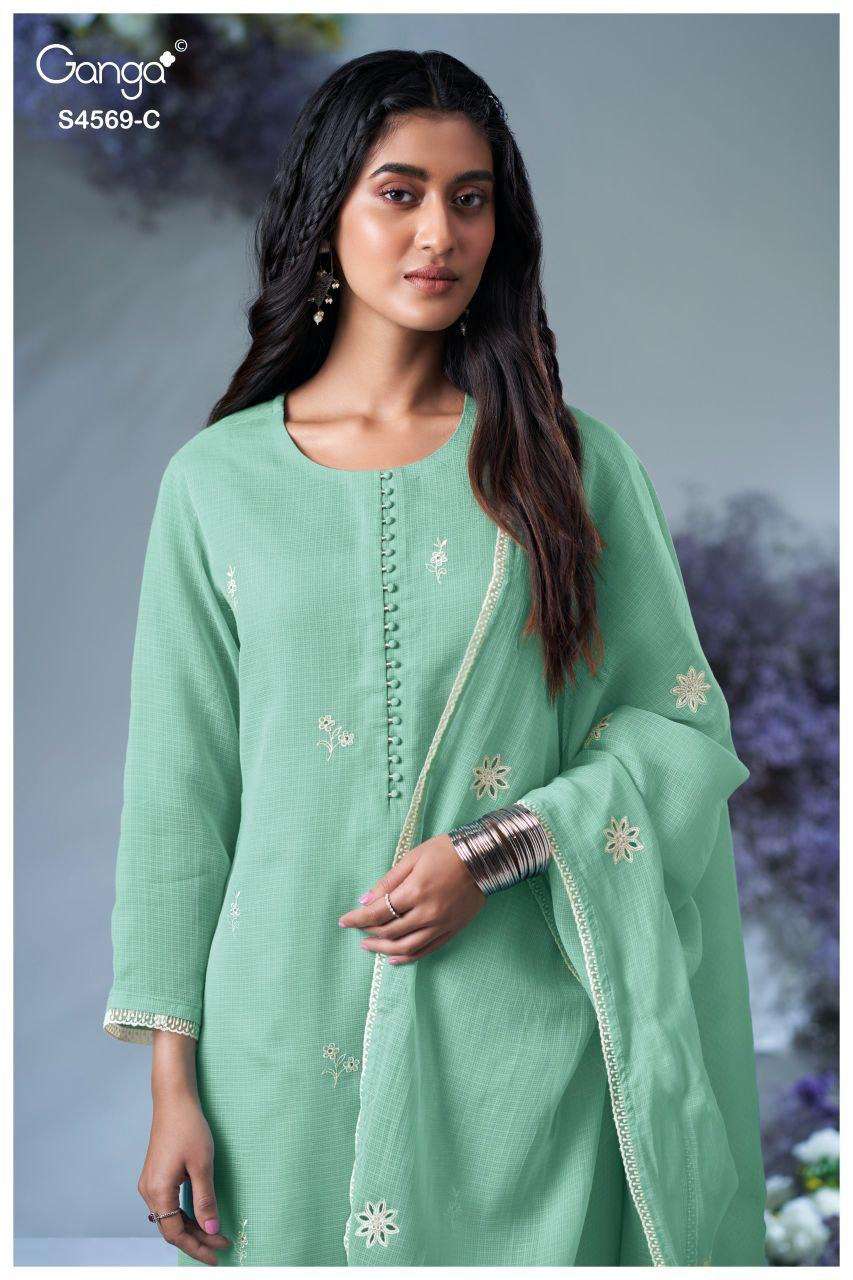 BRINYA 4569 by GANGA suit collection manufacturers surat 