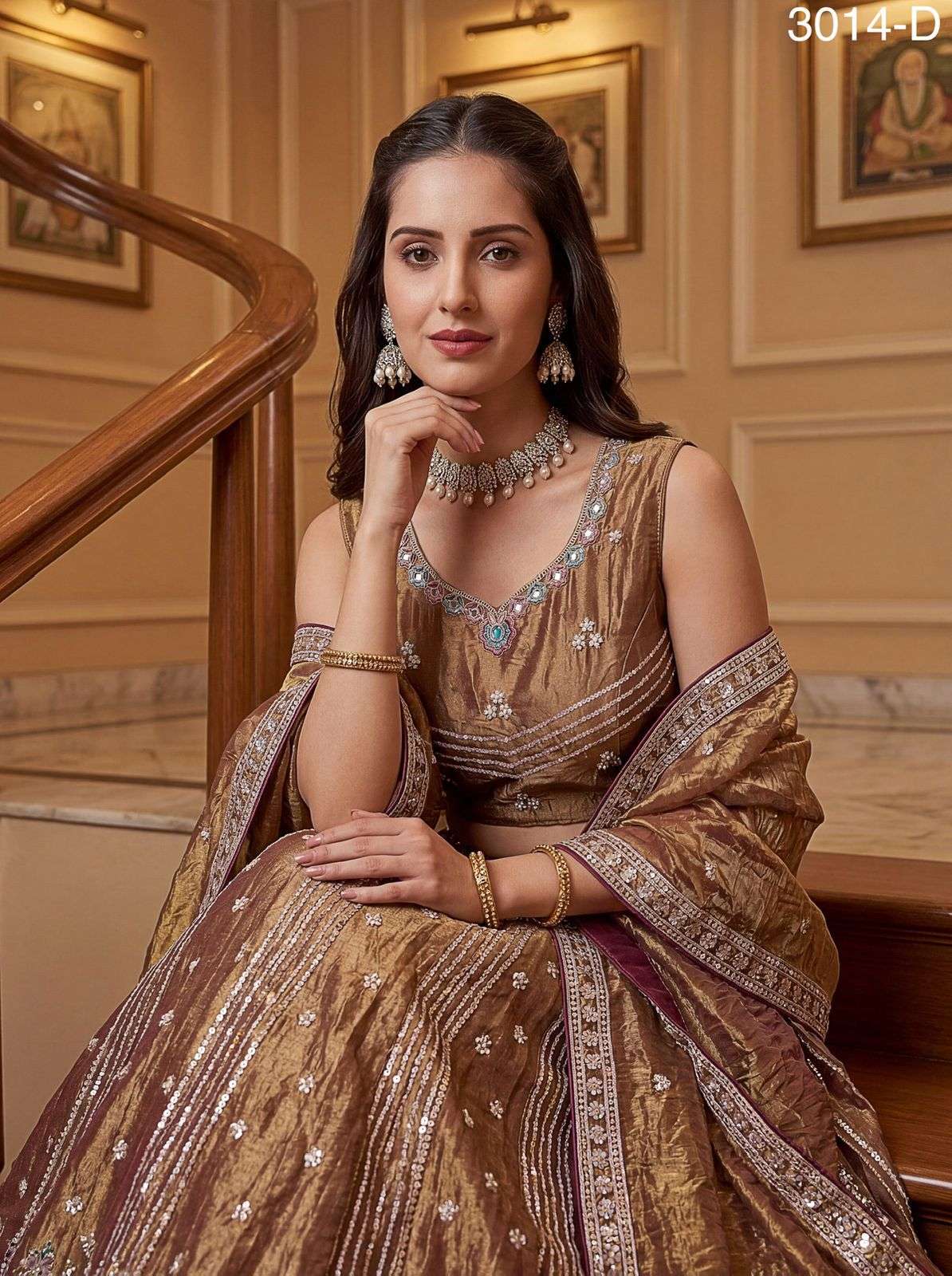 Code 3014 Designer Lehenga Choli collection manufacturers surat 