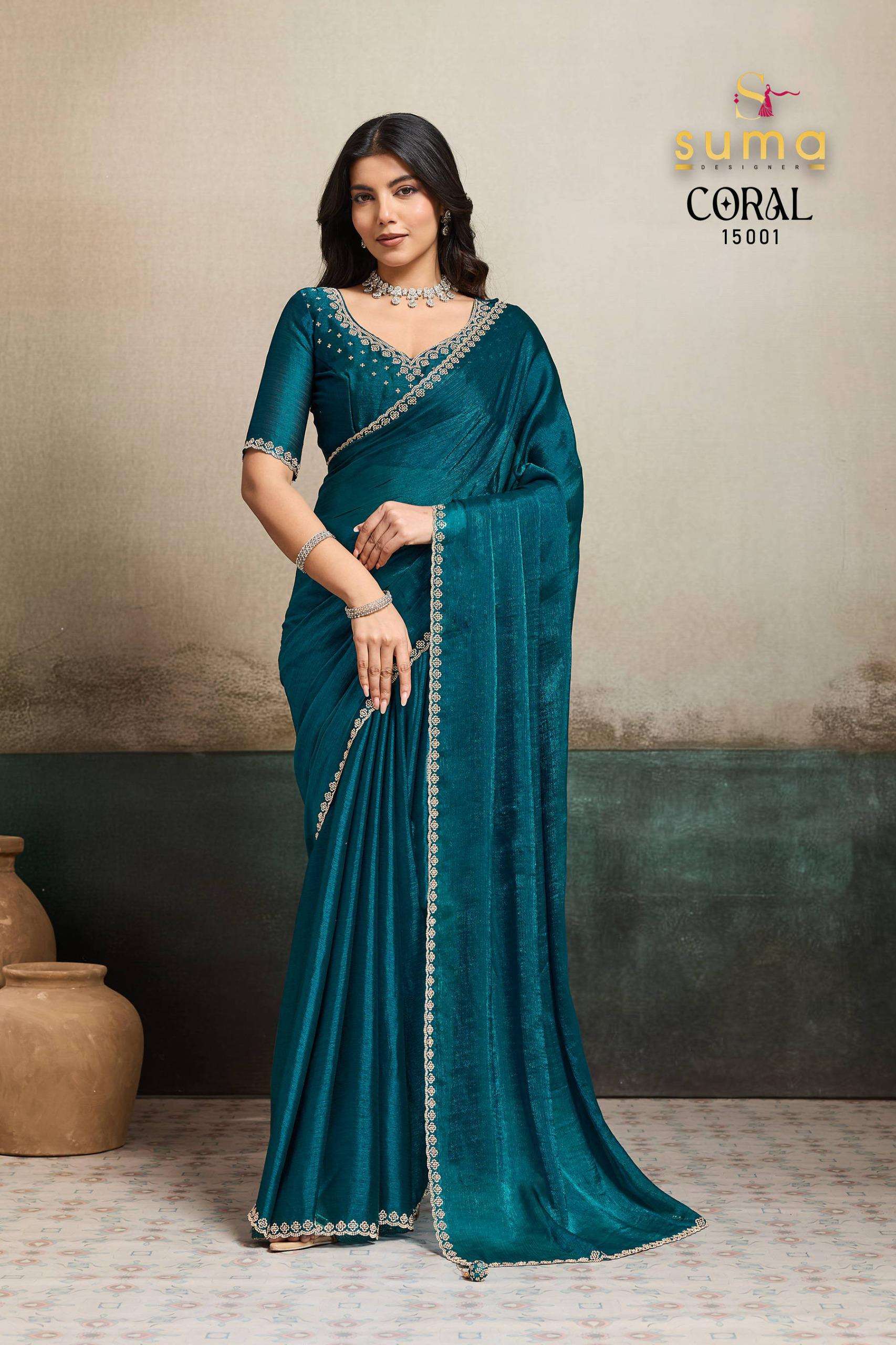 Coral by Suma Designer saree Collection manufacturer surat 