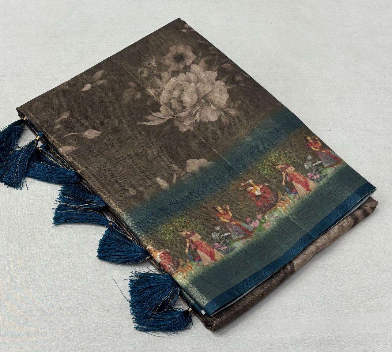 Cotton Tussar Kalamkari Collection – Rich Printed Washable Sarees