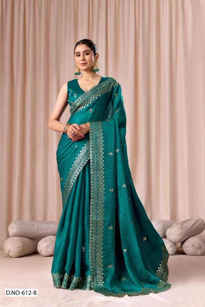 D NO 612 TO 612D DURGA FASHION saree Collection manufacturer surat 