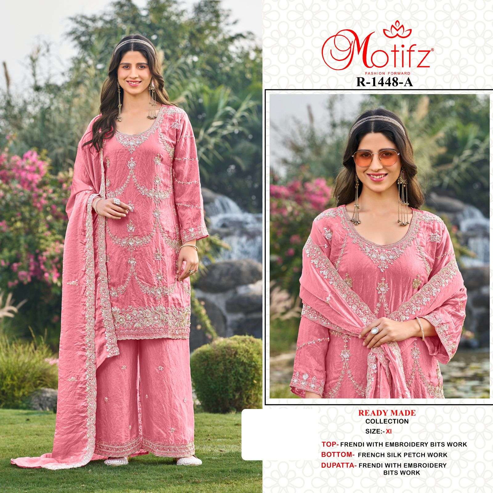 D no R 1448 by motifz kurti collection manufacturers surat 