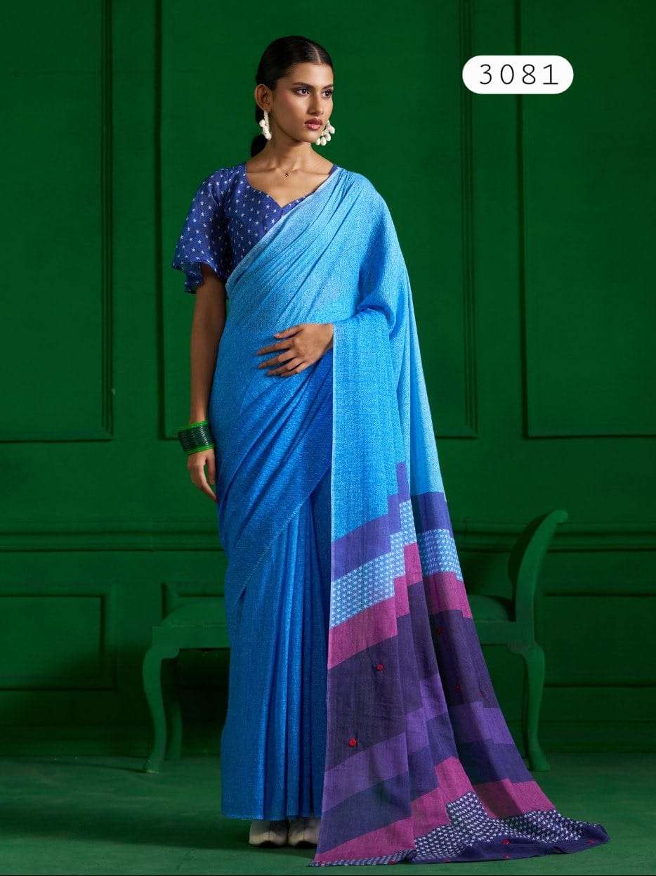 Denim by MONO POLEY Saree Collection manufacturer surat 