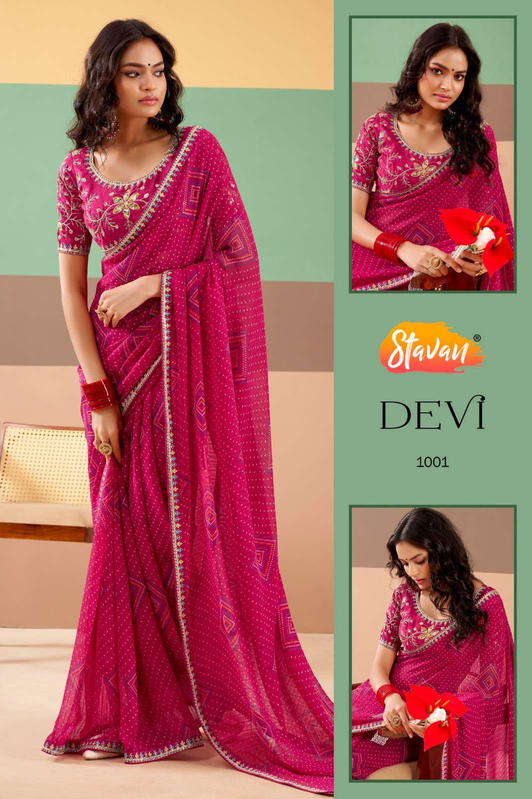 Devi 1 by Stavan saree Collection manufacturer surat 