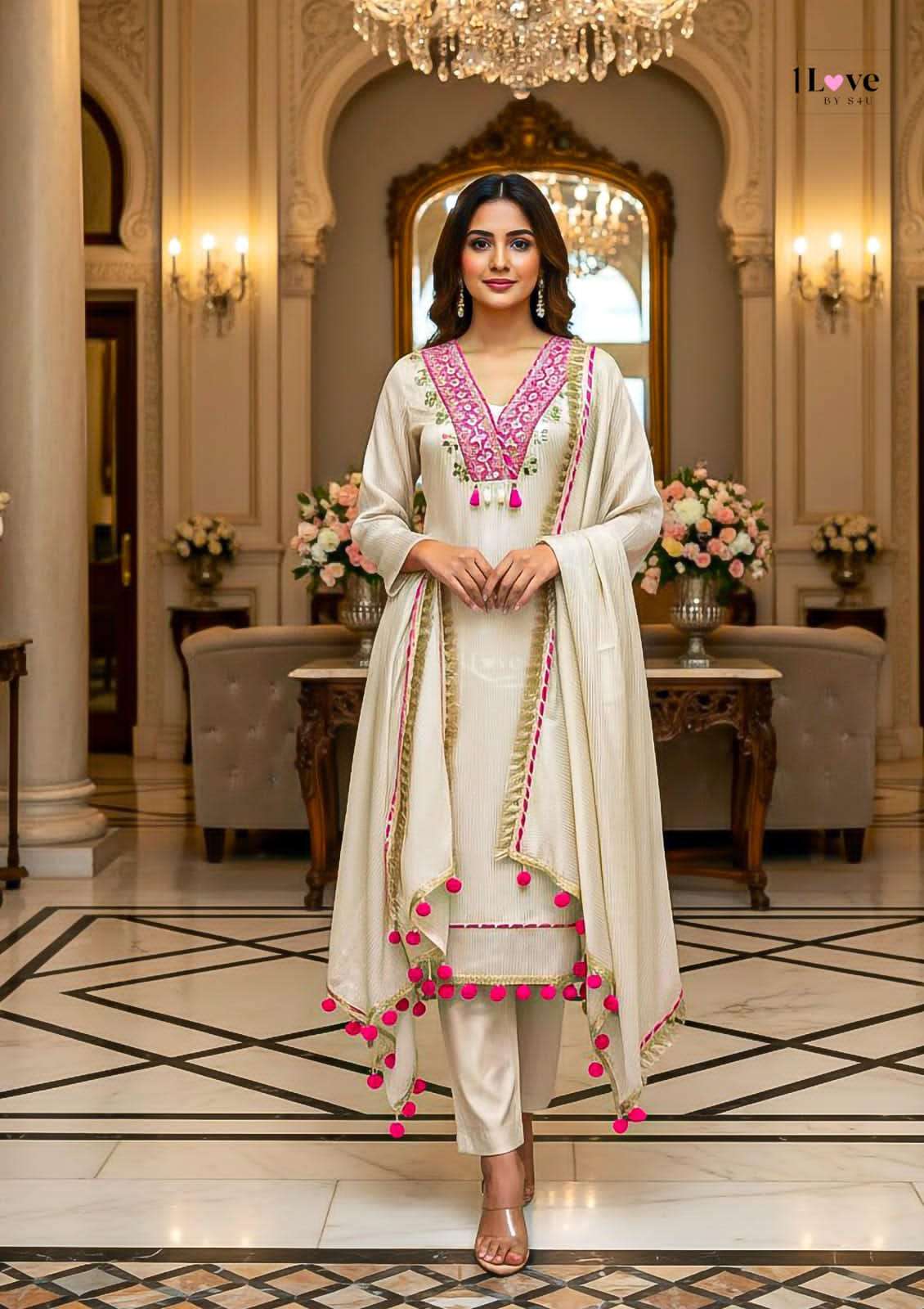 F 3 KURTI DUPATTA BOTTOM collection manufacturers surat 