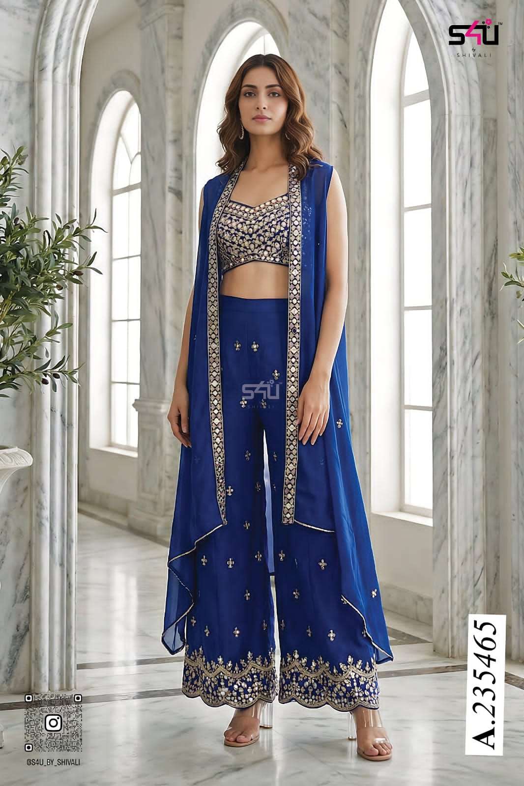 F INDO WESTERN 235465 Kurti collection manufacturers surat