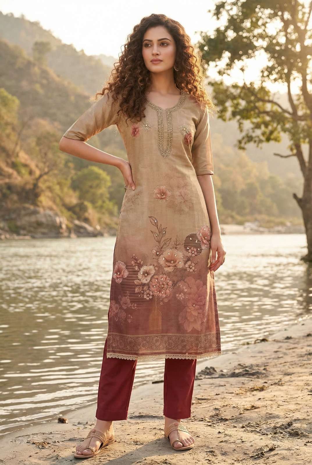 GANGA kurti collection manufacturers surat 