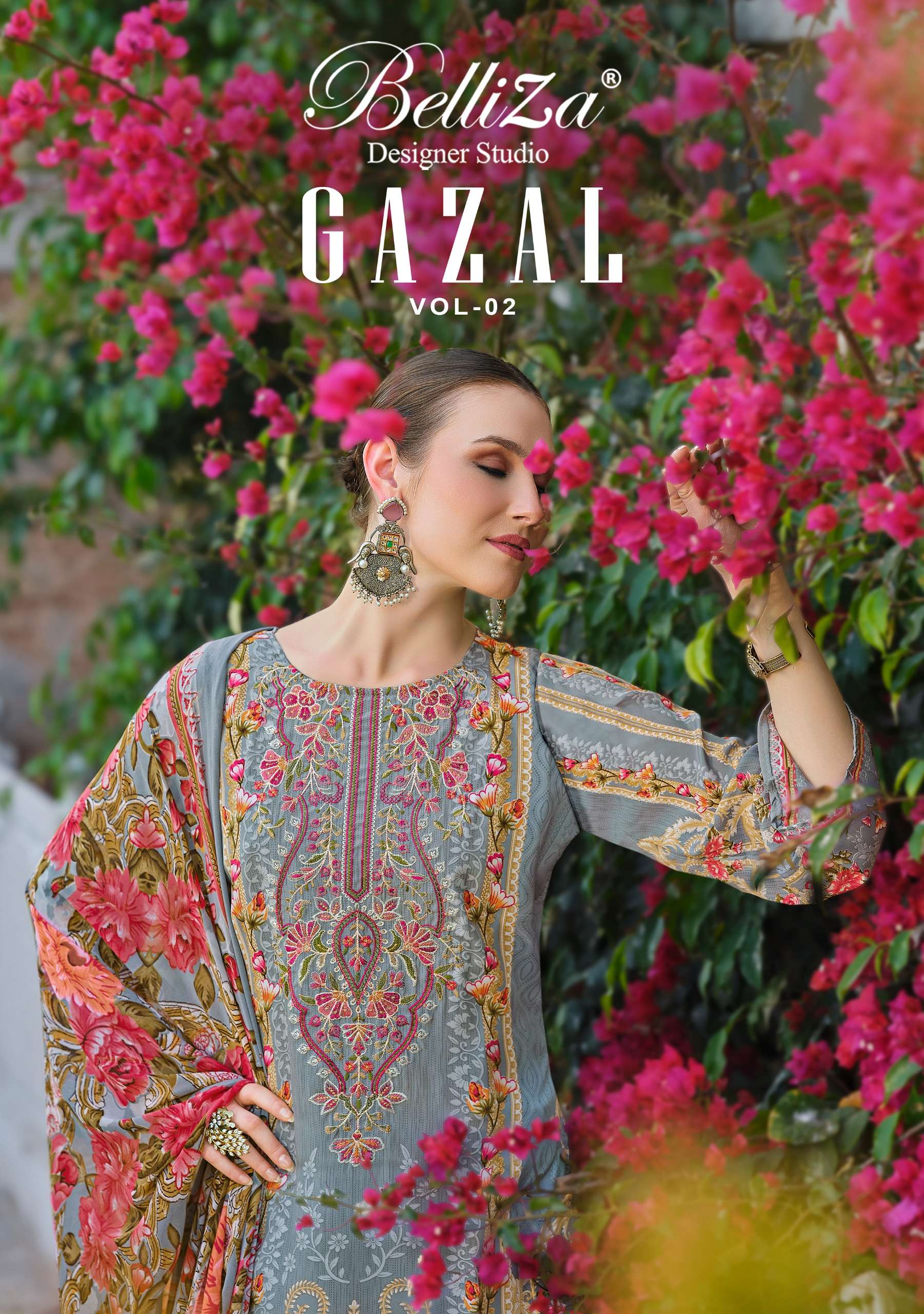 GAZAL VOL 2 by BelliZa DesigNer StuDio suit collection manufacturers surat