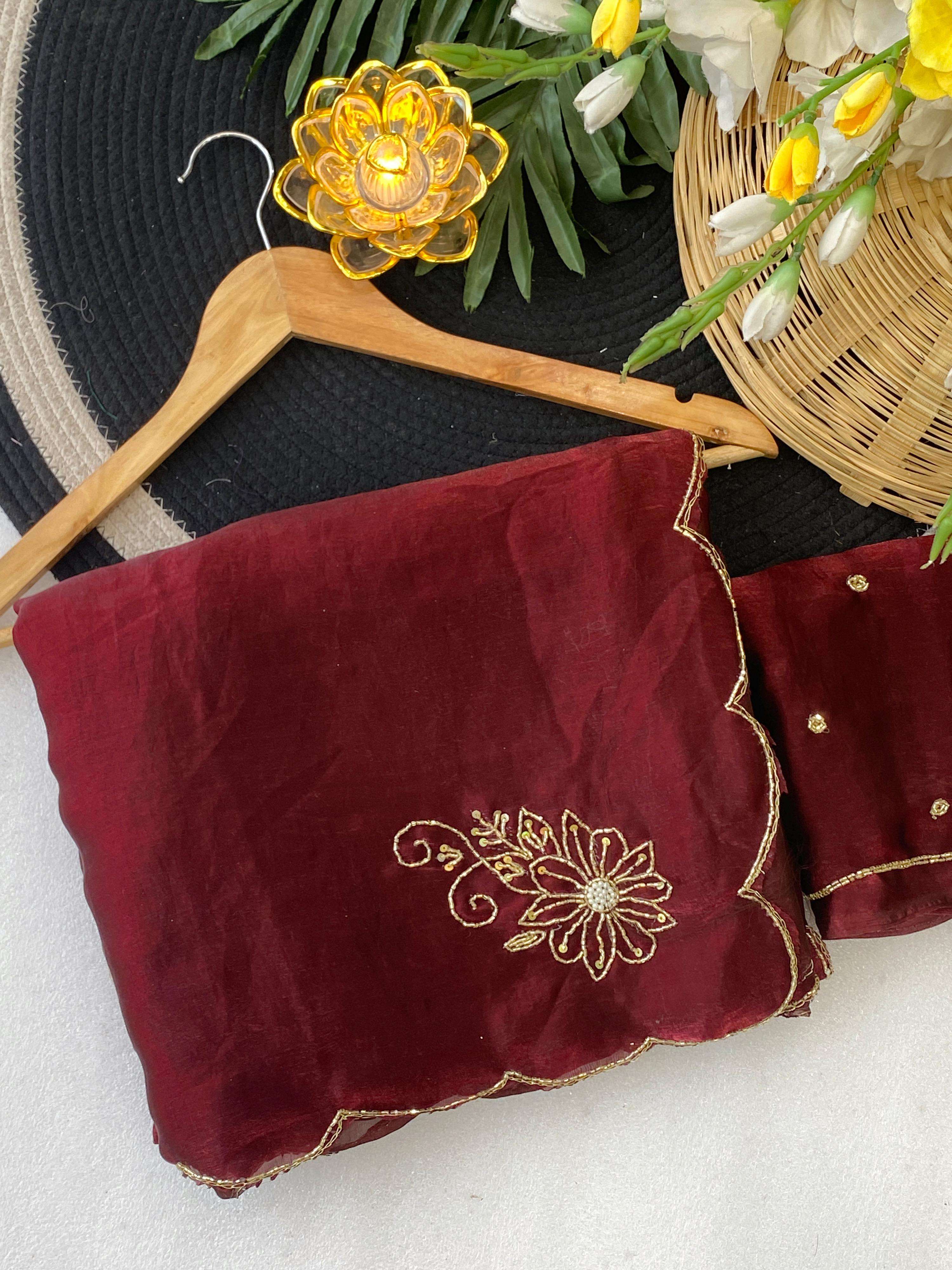 HANDWORK Butta fancy saree Collection manufacturer surat 