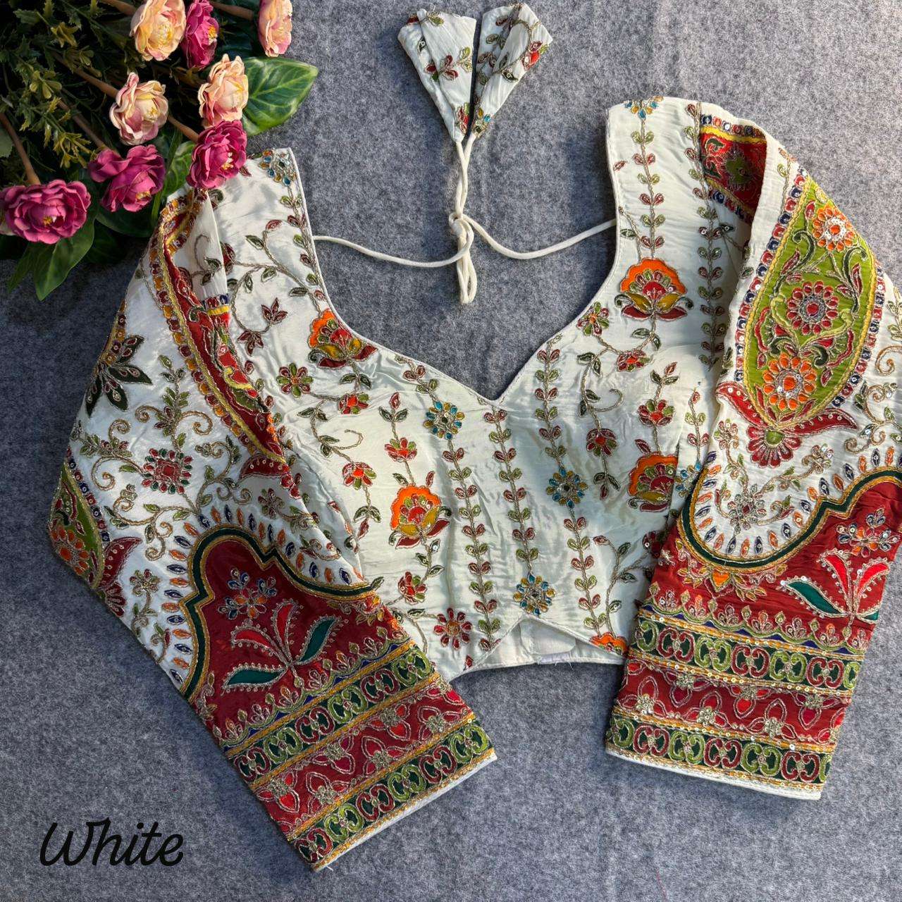 Heavy Position Work Partywear desgine blouse collection manufacturers surat 