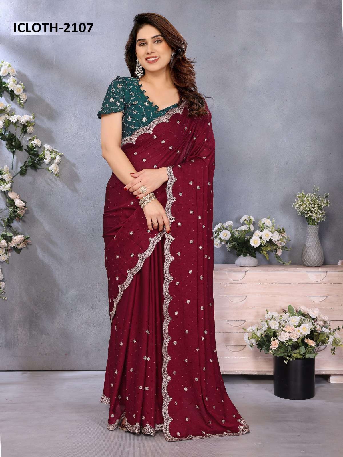ICLOTH VOL 02 SERIES 2107 TO 2112 saree Collection manufacturer surat 