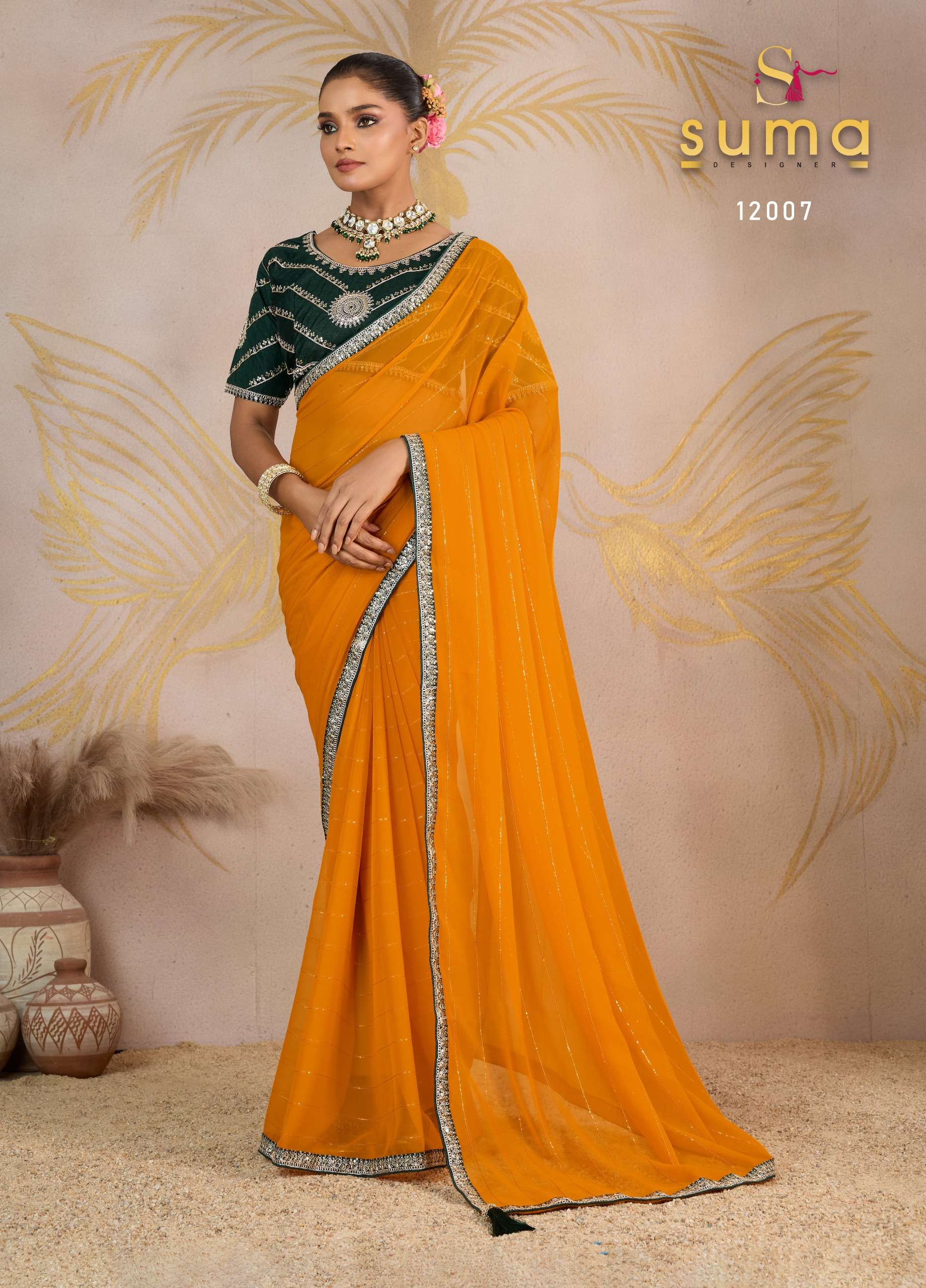 Jiya  Series 12001 To 12008 by  Suma designer Saree Collection manufacturer surat 