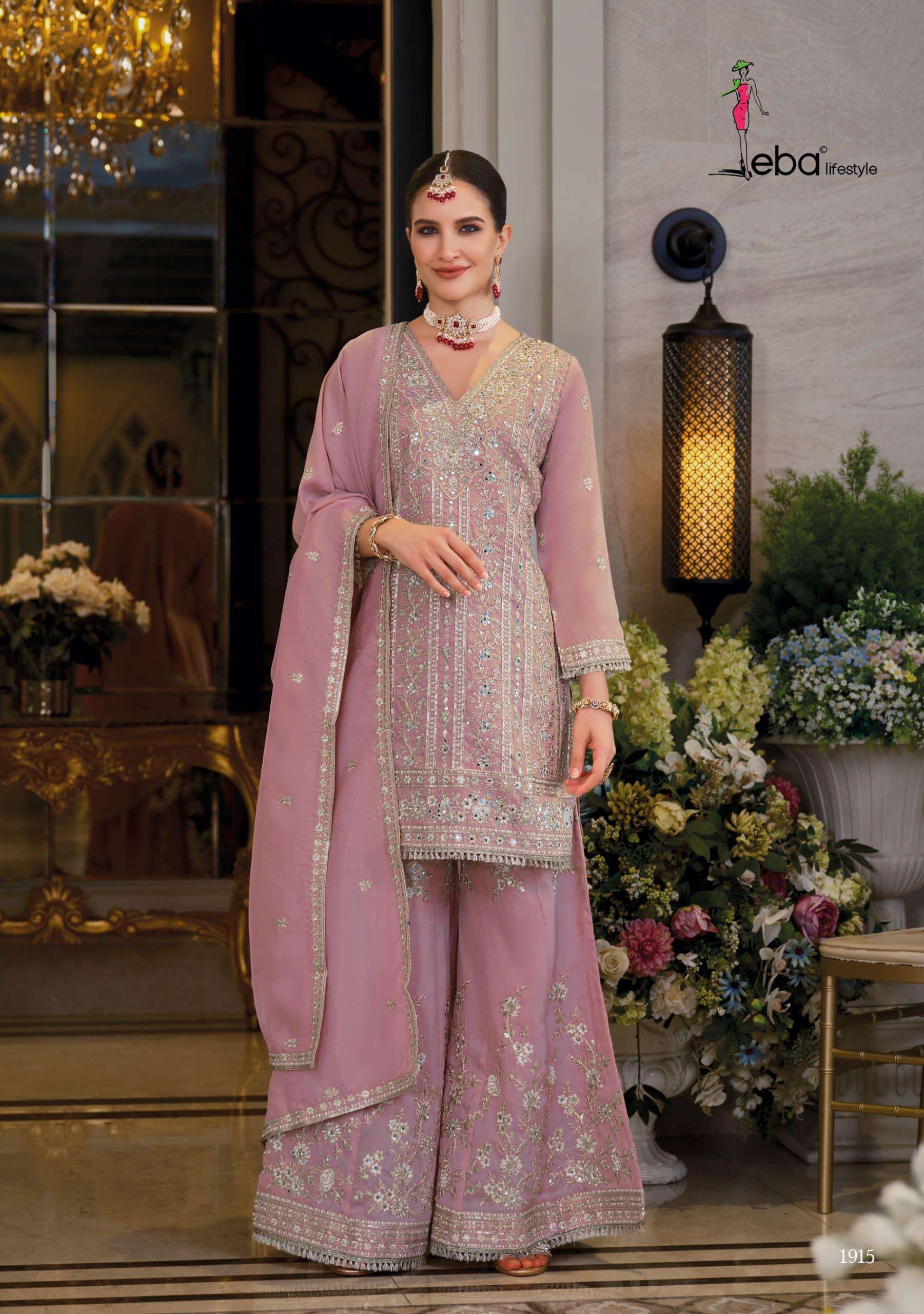 Nayaab 1 by EBA LIFESTYLE suit collection manufacturers surat 
