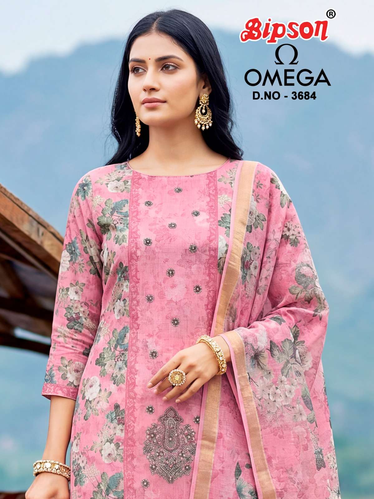 OMEGA 3685 by BIPSON PRINT suit collection manufacturers surat 