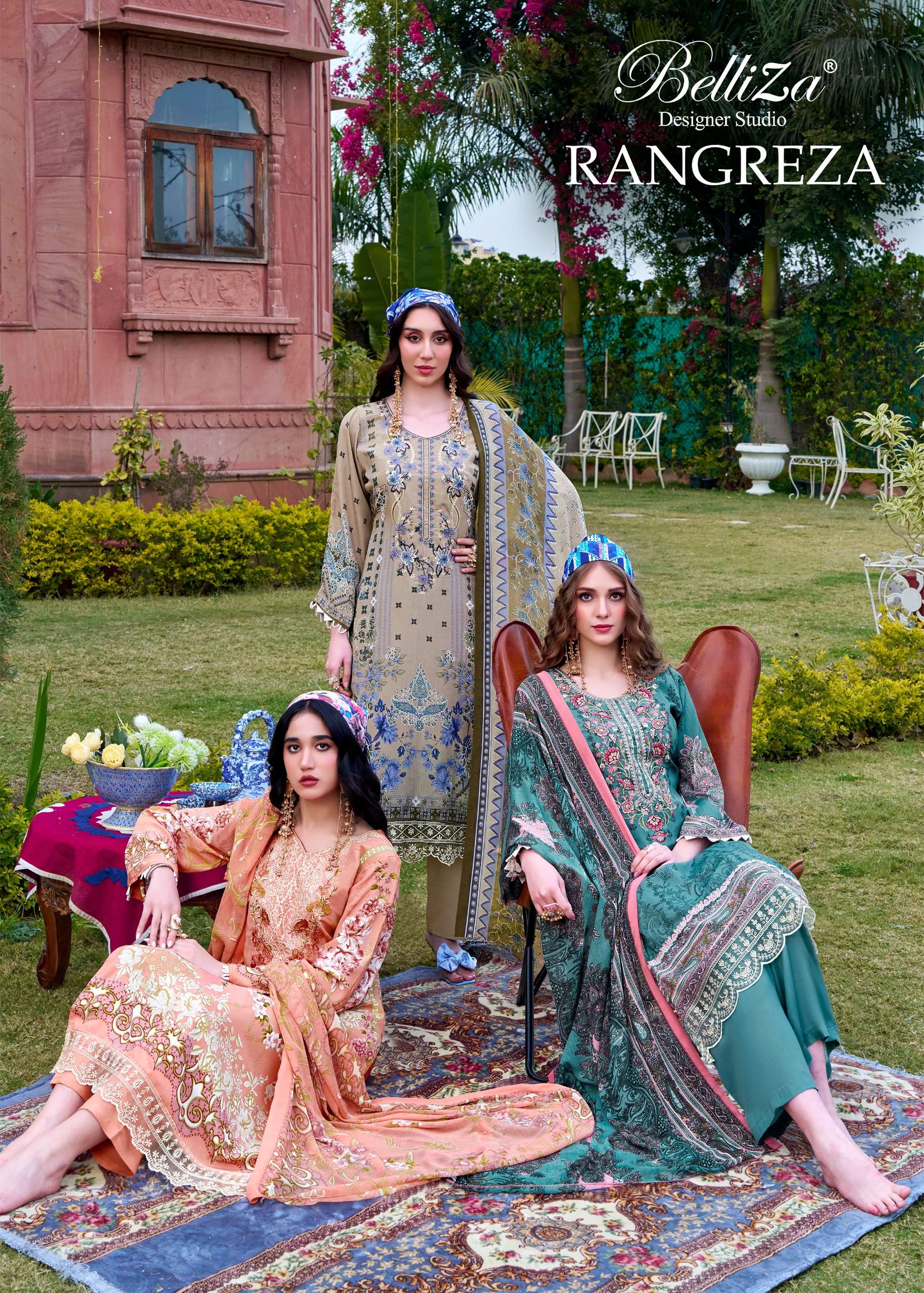 RANGREZA by BelliZa DesigNer StuDio suit collection manufacturers surat 