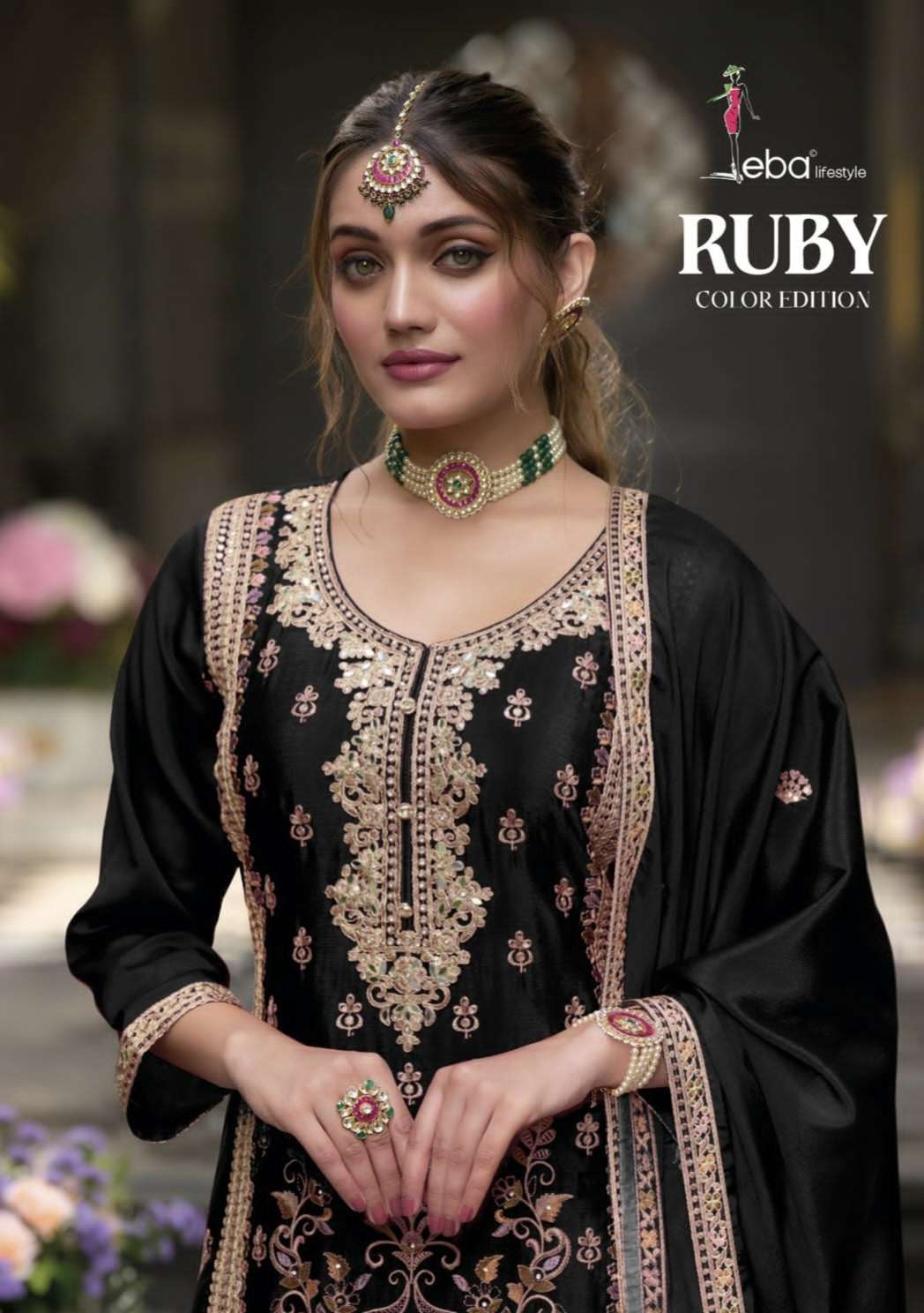 Ruby B w by eba Life style suit collection manufacturers surat 