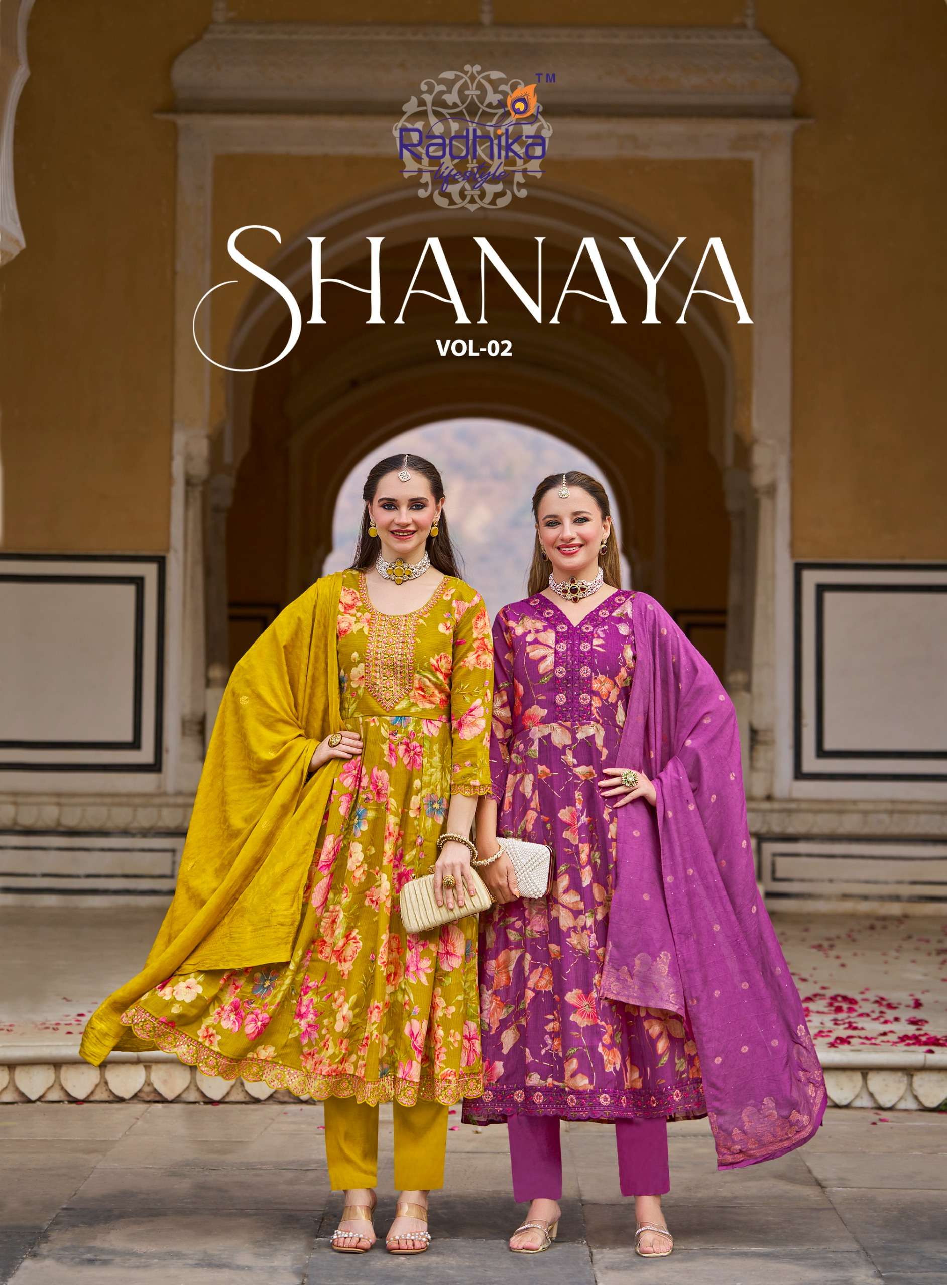 SHANAYA VOL 2 by RADHIKA lifestyle kurti collection manufacturers surat 