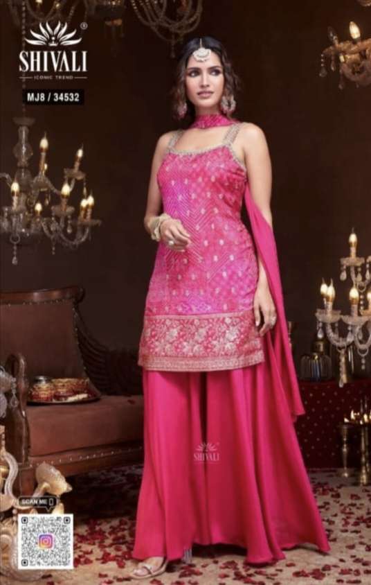 SHIVALI 34532 kurti Plazzo collection manufacturers surat 