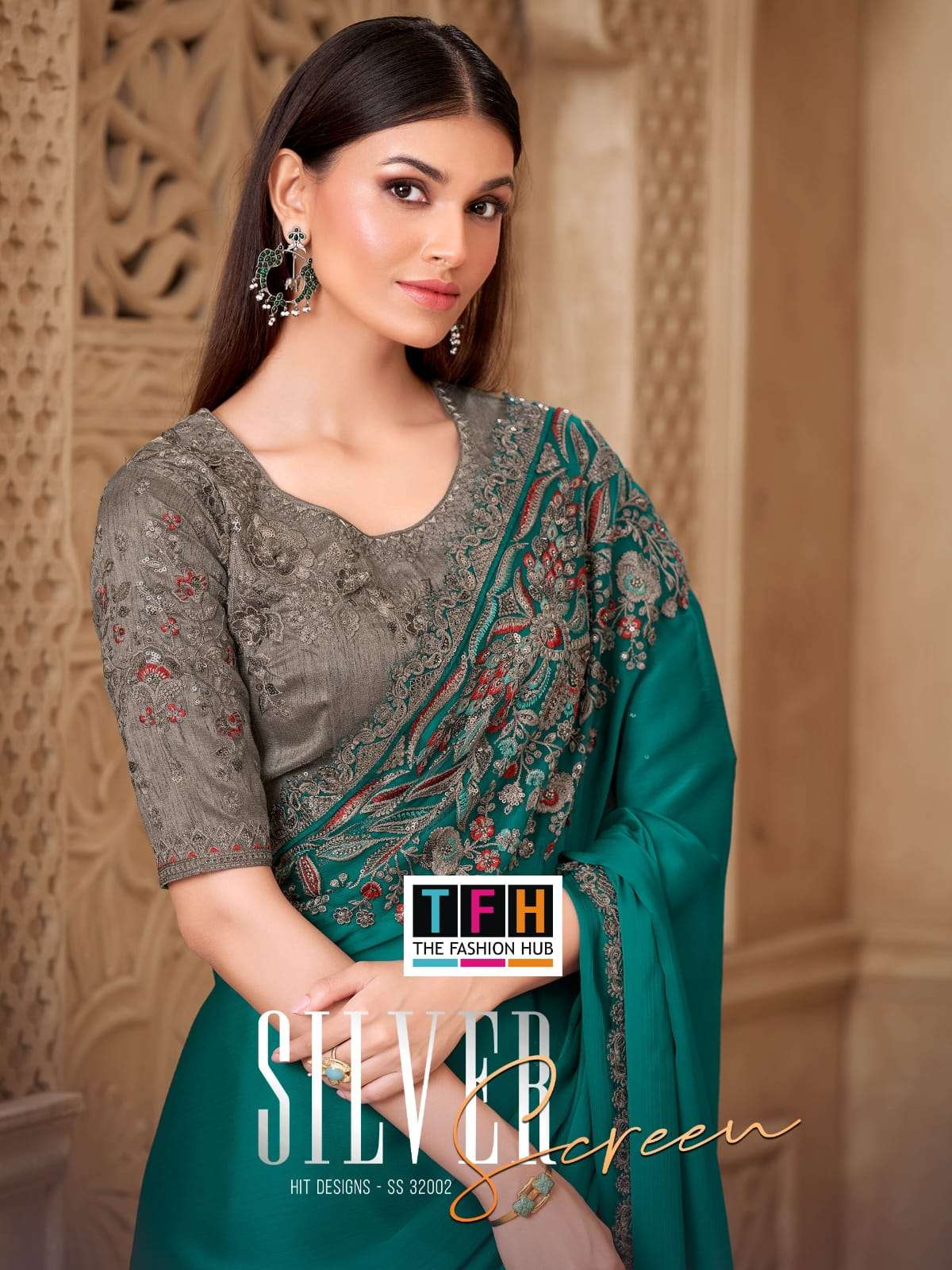 Silver Screen 22 b by TFH saree Collection manufacturer surat