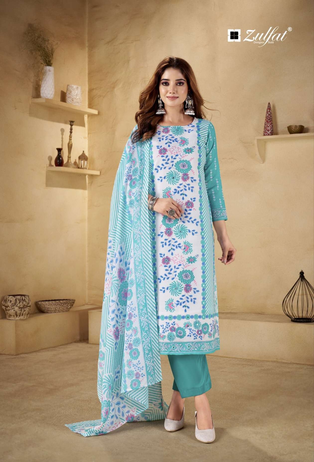 SUMMER SHINE VOL 3 by Zulfat Designer Suit collection manufacturers surat 