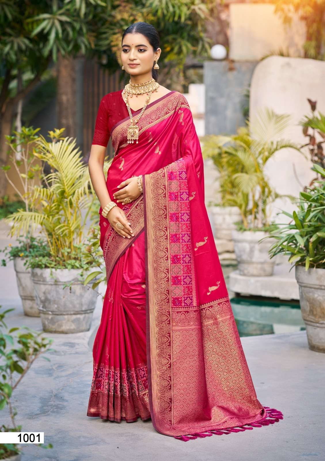 Vrindavan Silk Series 1001 TO 1006 by  Bunawat saree Collection manufacturer surat 