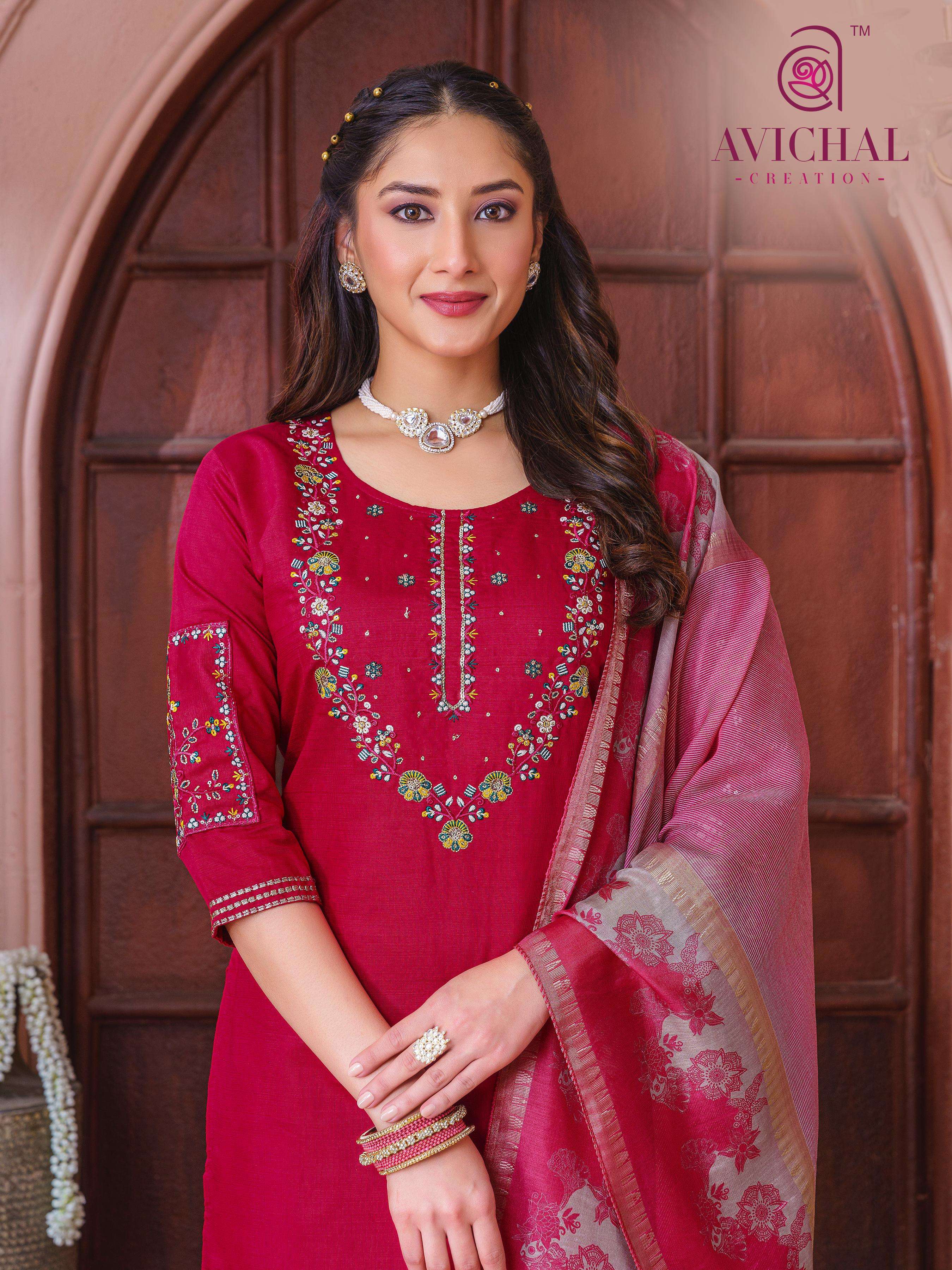 AVICHAL creation kurti collection manufacturers surat 