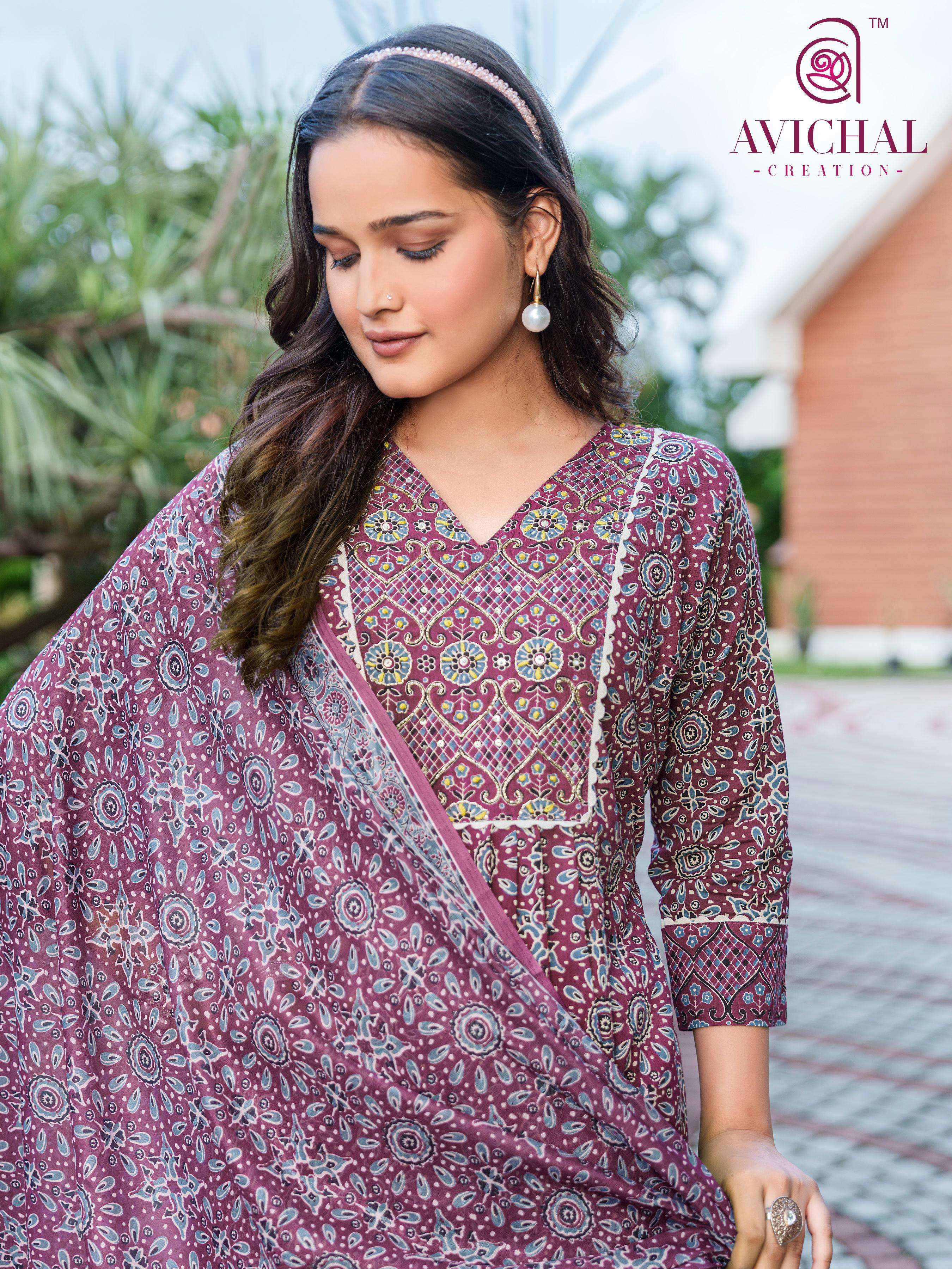 AVICHAL CREATION vol 3 kurti collection manufacturers surat 