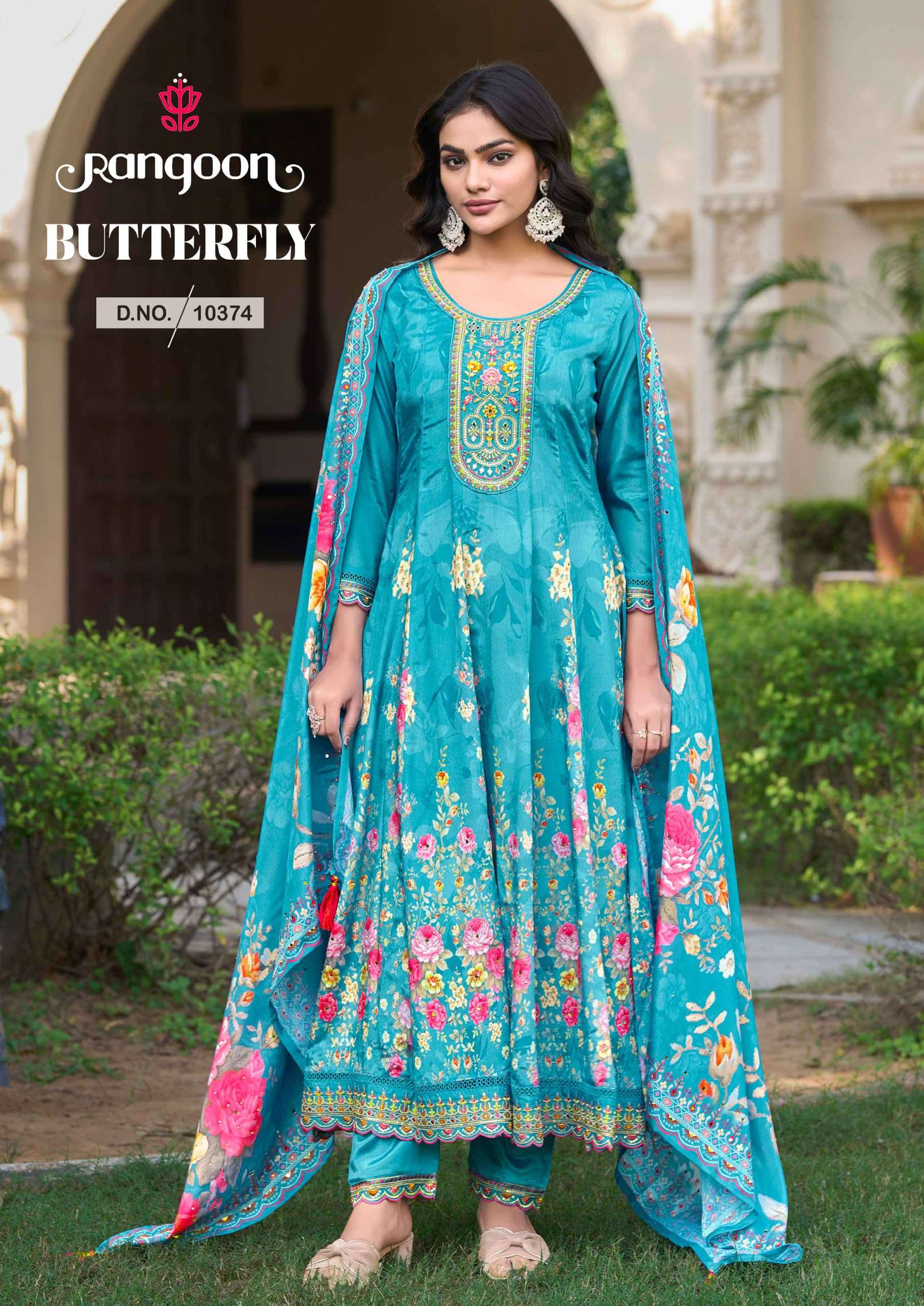 BUTTERFLY  ANARKALI STYLE kurti collection manufacturers surat 