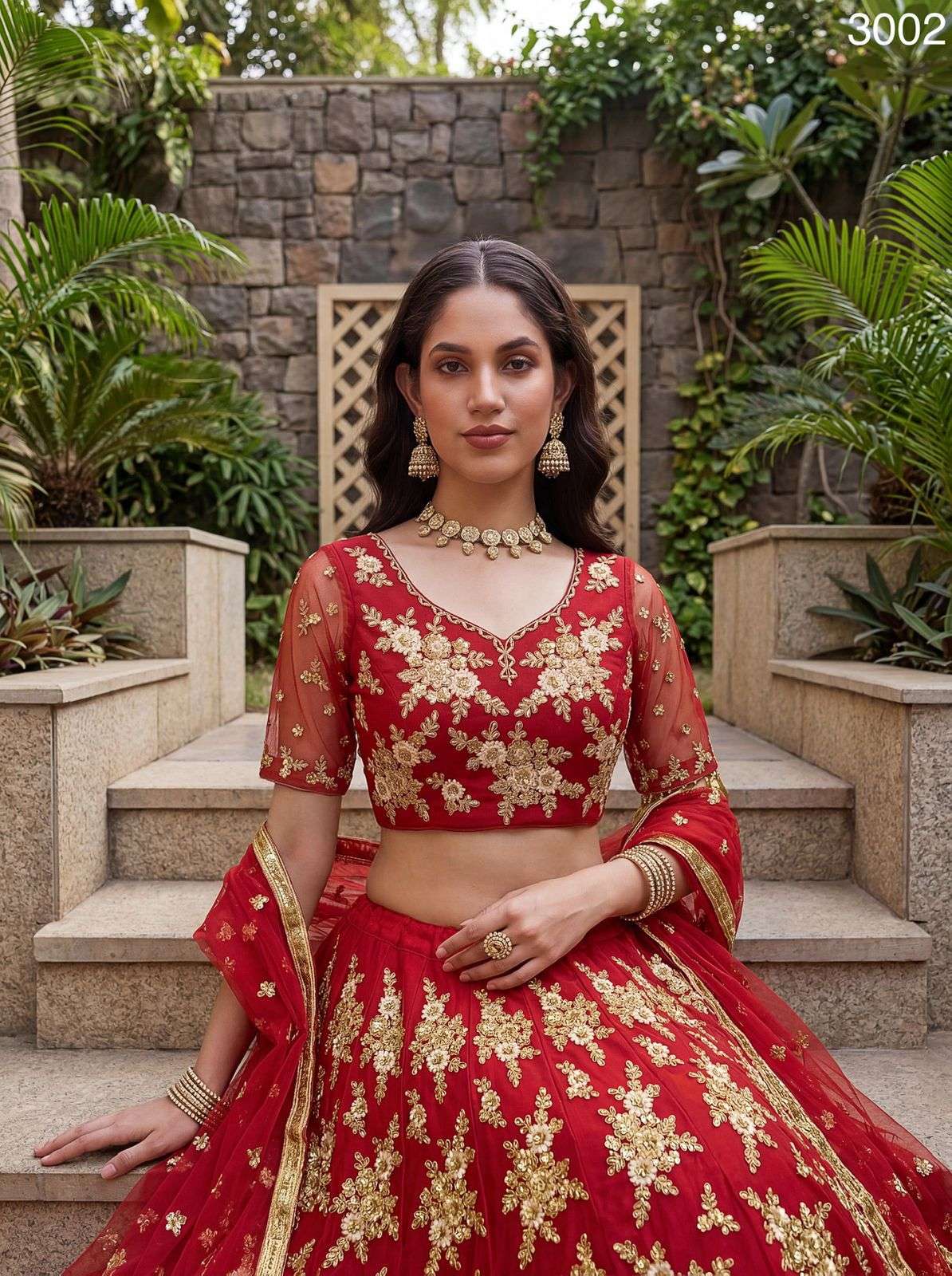 Code 3002 Lehenga Choli collection manufacturers surat 