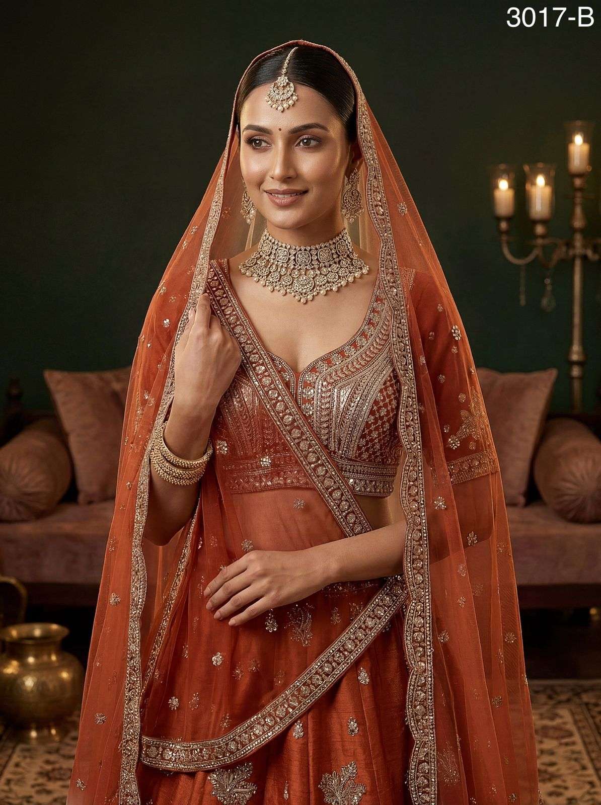 Code 3017 Lehenga Choli  Collection manufacturers surat 