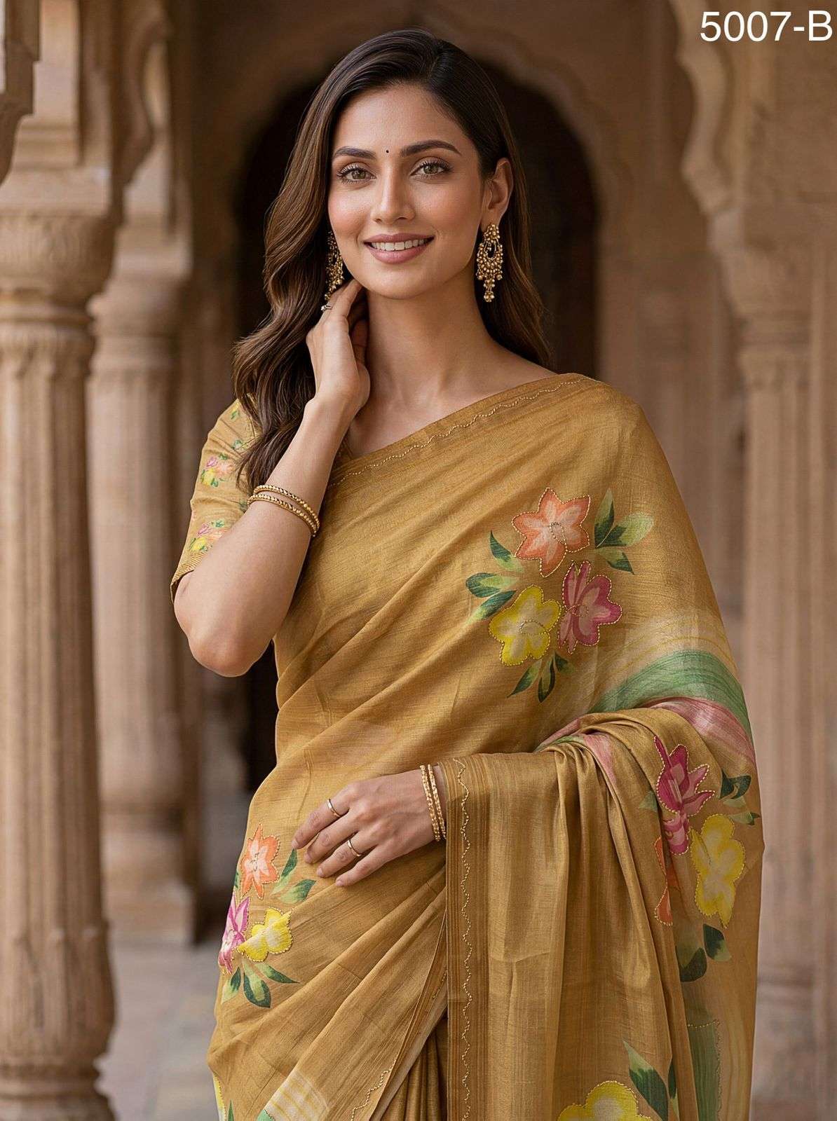 Code 5007 Virana Silk Saree Collection manufacturers surat 