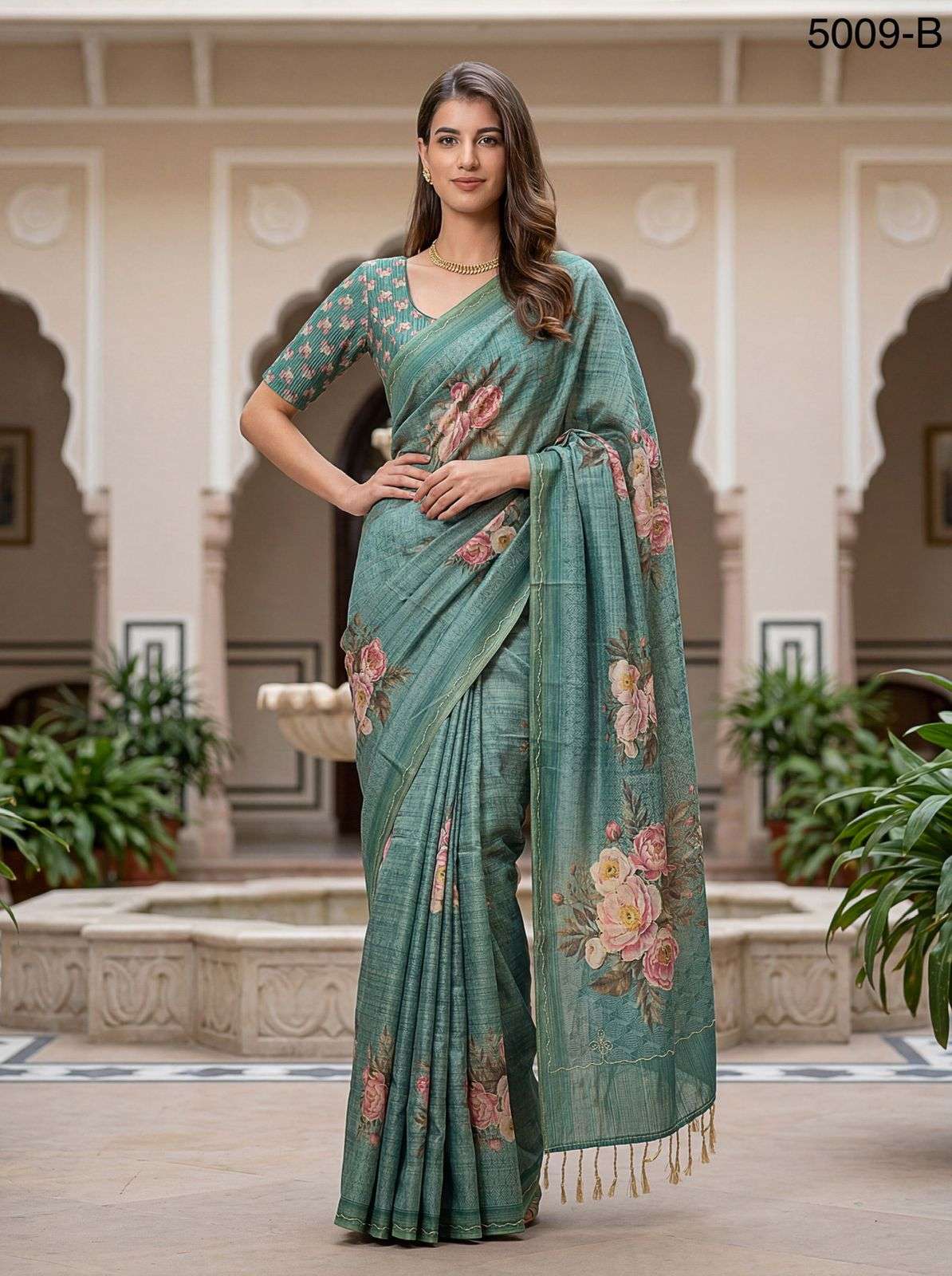 Code 5009 saree Collection manufacturer surat 