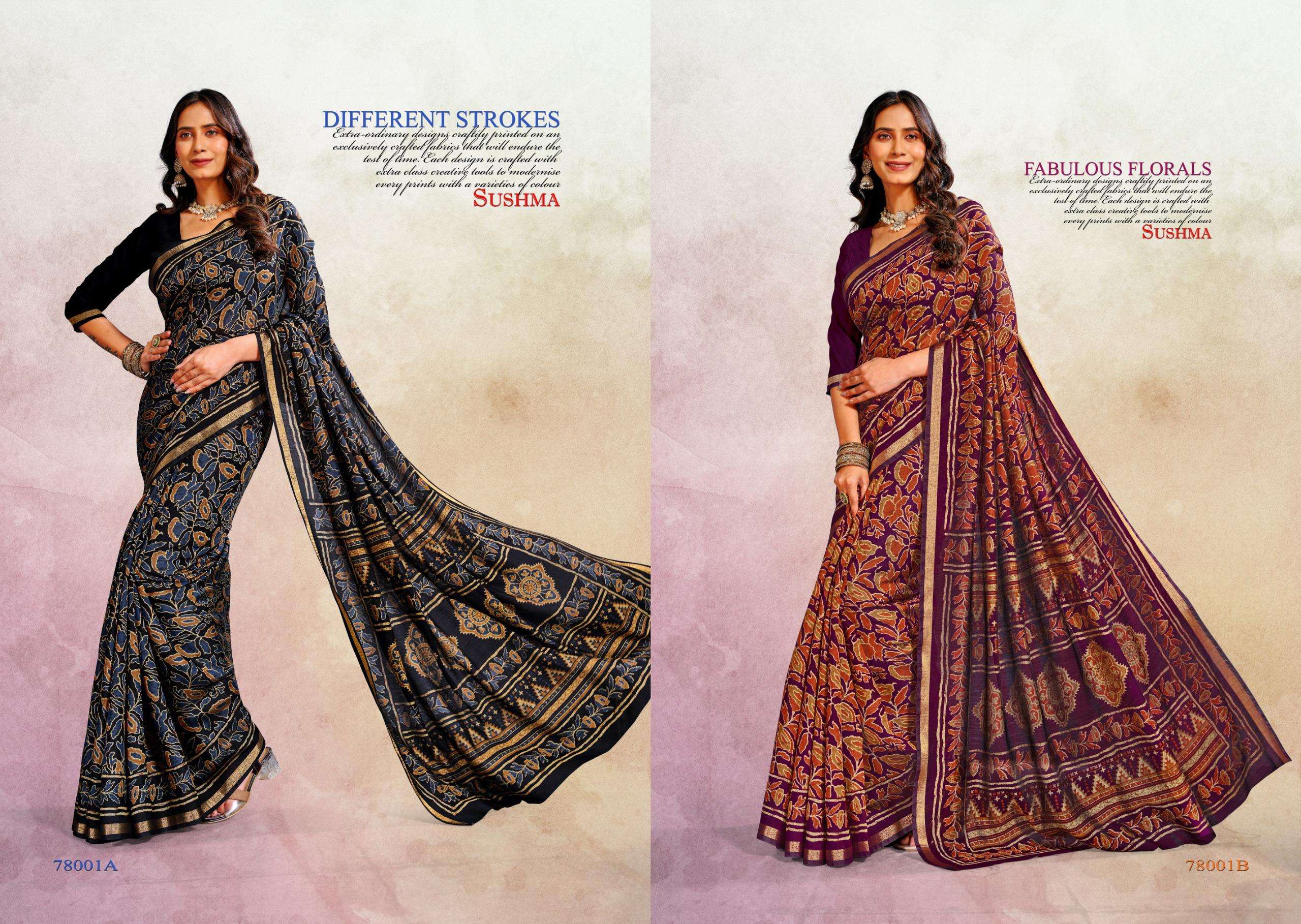 COTTON CRAFTS by sushama saree Collection manufacturer surat 