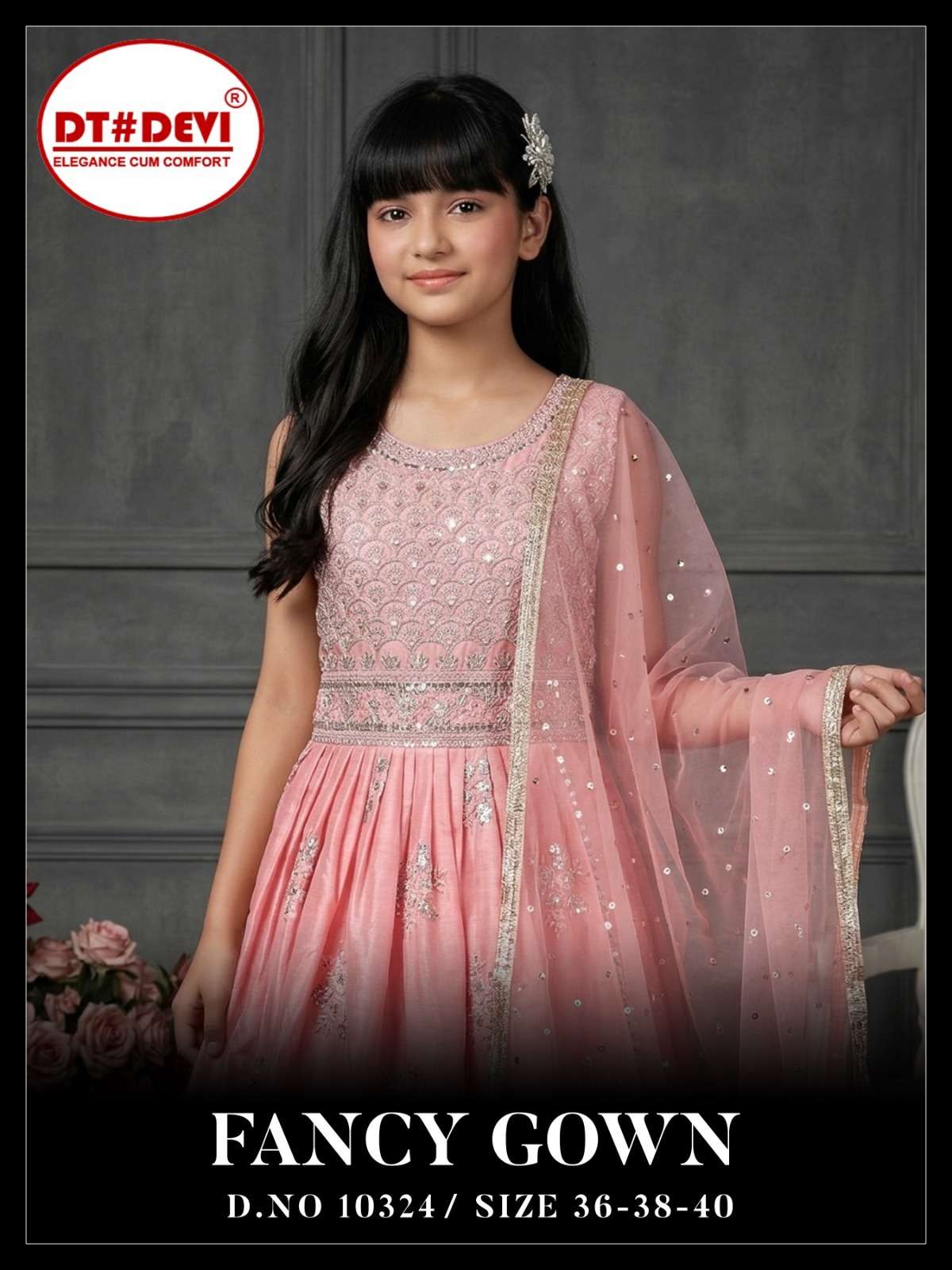 D NO 10324 FANCY GOWN Collection manufacturers surat 