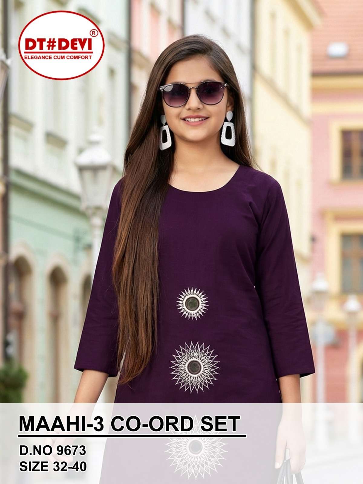 D NO 9673 MAAHI 3  CO ORD SET collection manufacturers surat 