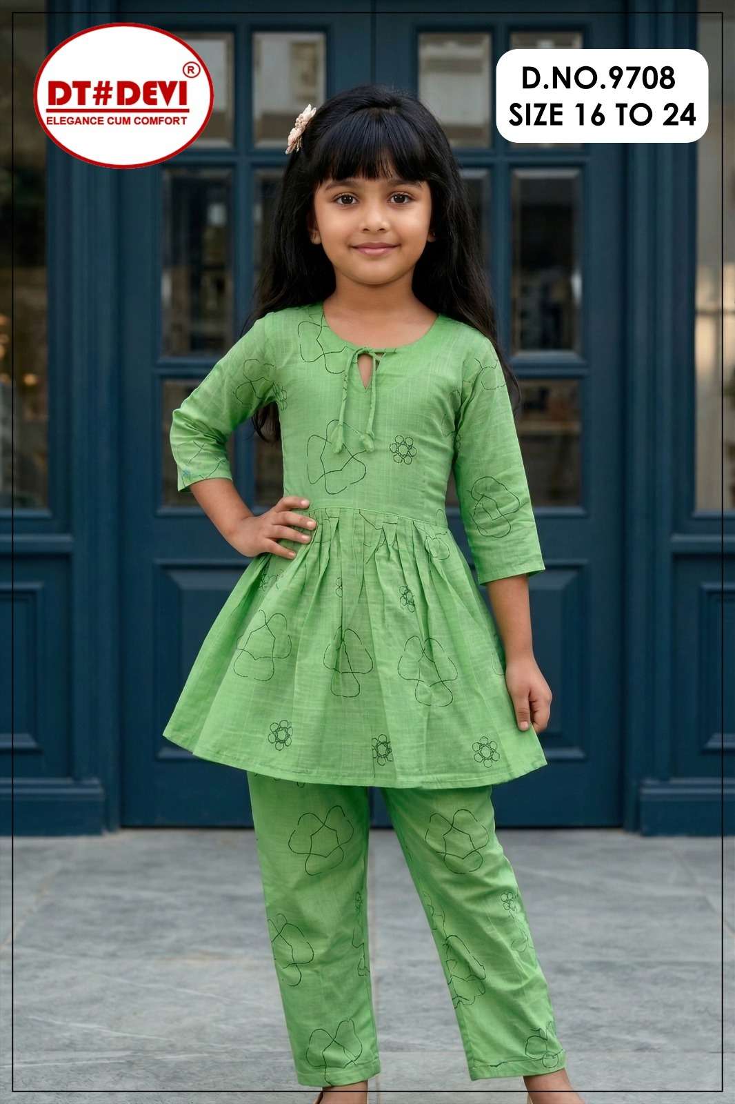 D NO 9708 kids were  YESHA 1 CO ORD SET collection manufacturers surat 