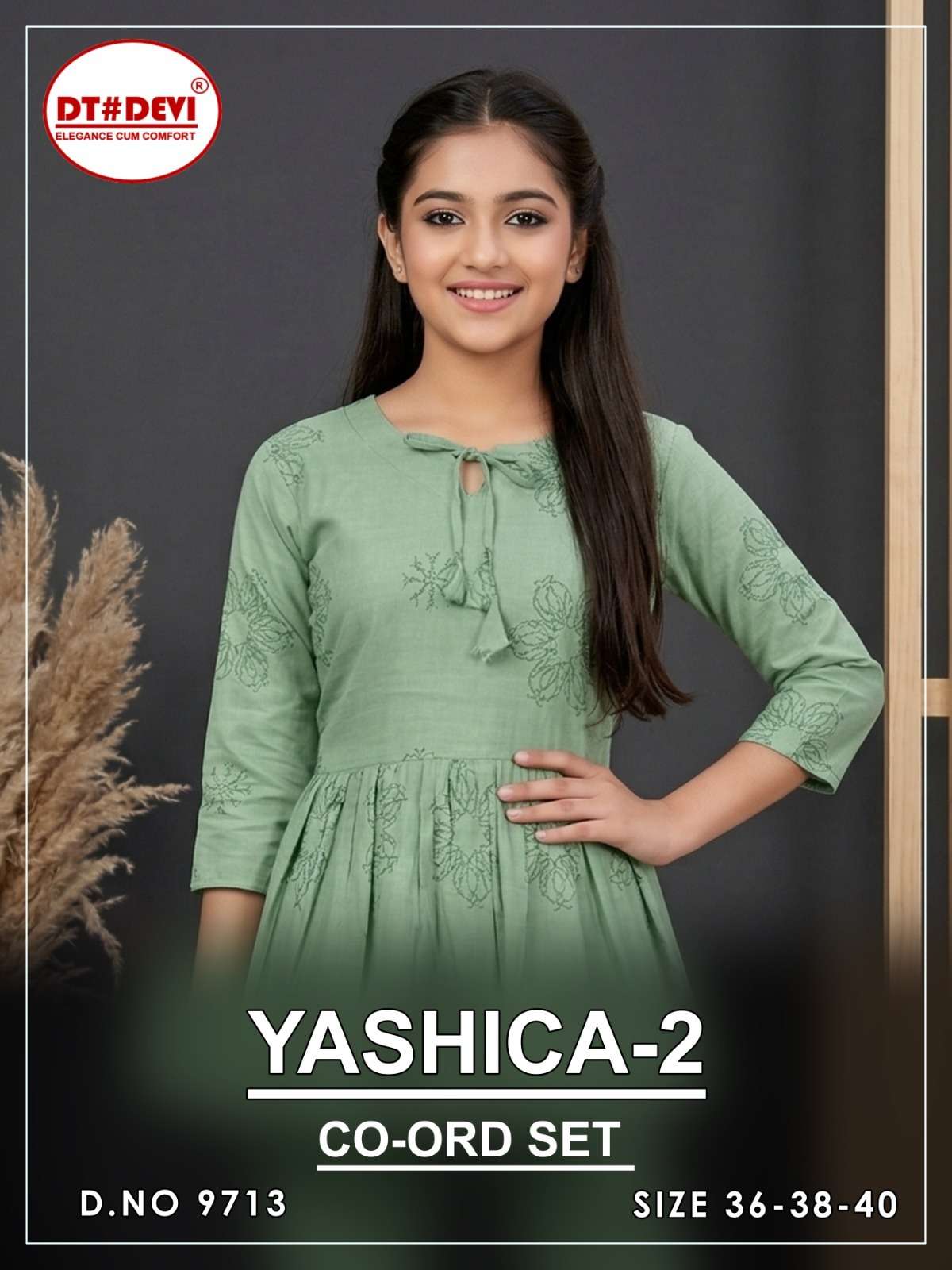 D NO 9713 YASHICA 2 kids were CO ORD SET collection manufacturers surat 