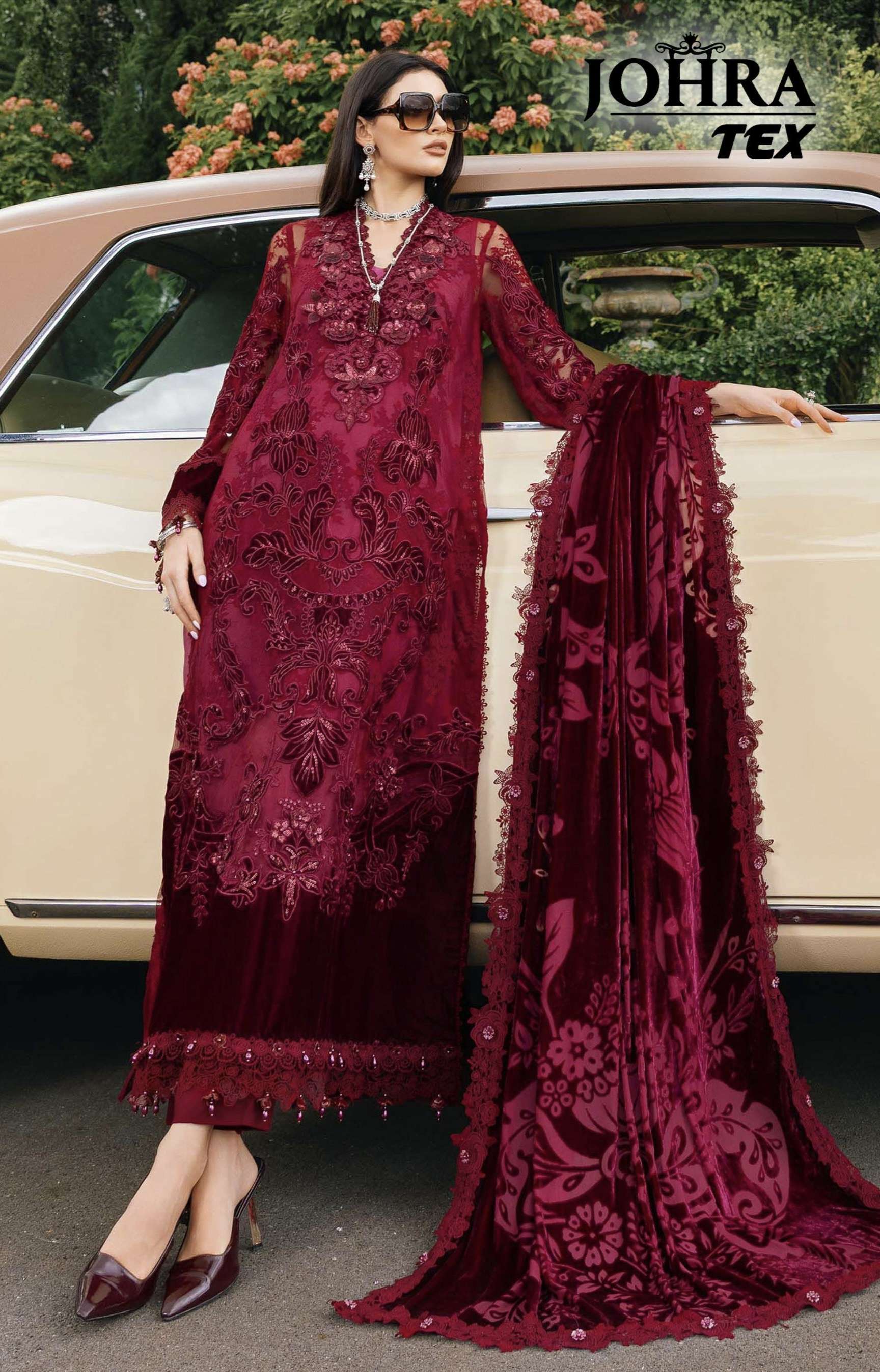 D NO JT  188 by JOHRA TEX suit collection manufacturers surat                     