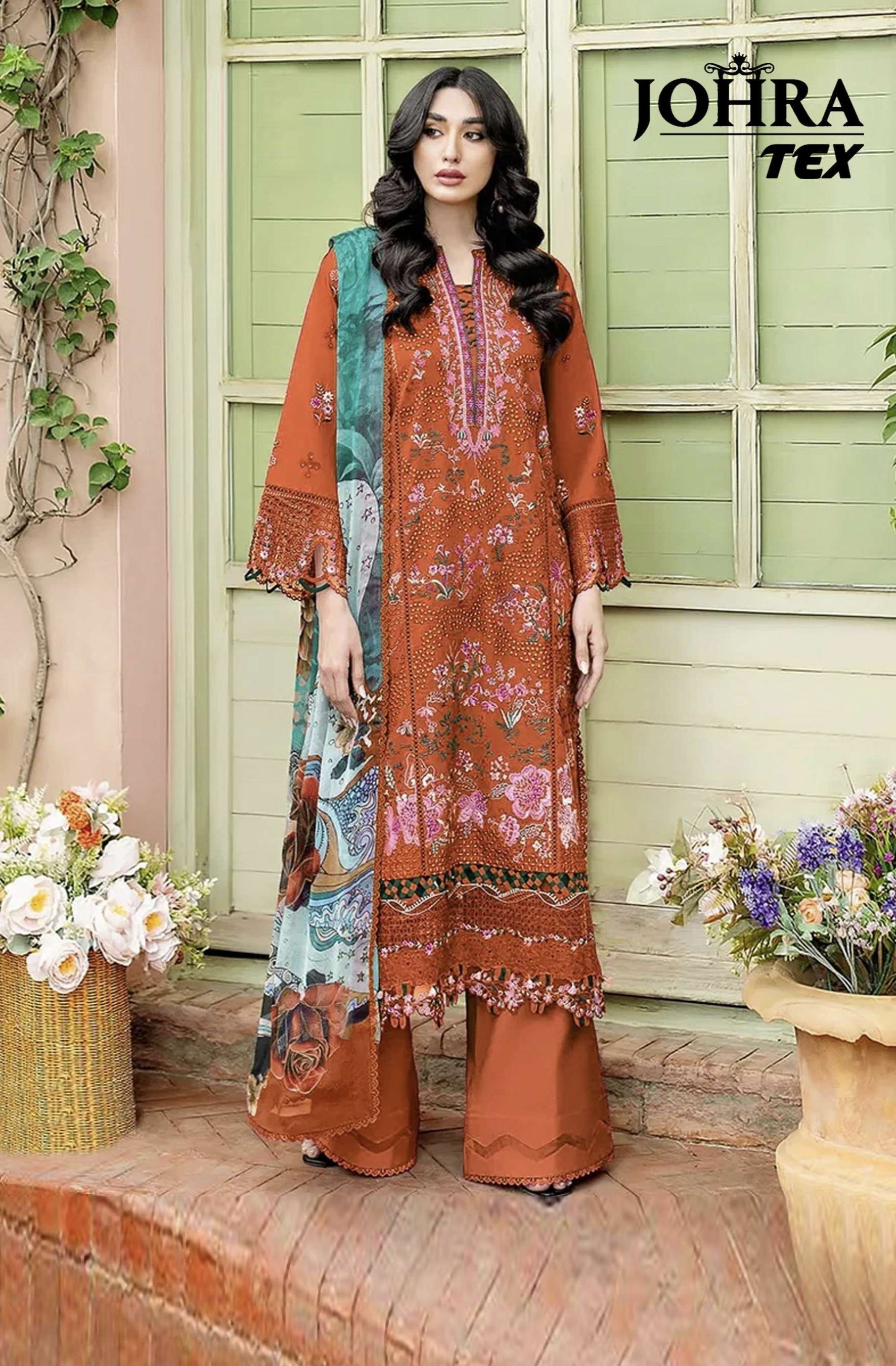 D NO JT 195 A by JOHRA TEX suit collection manufacturers surat 