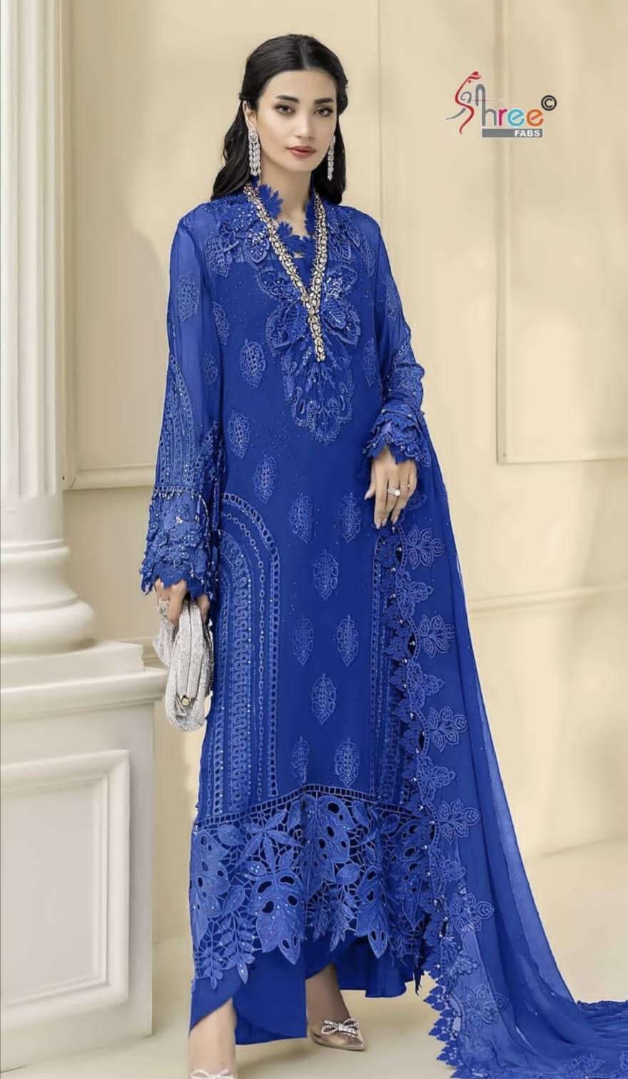 D NO SF 5561 by SHREE FAB suit collection manufacturers surat 