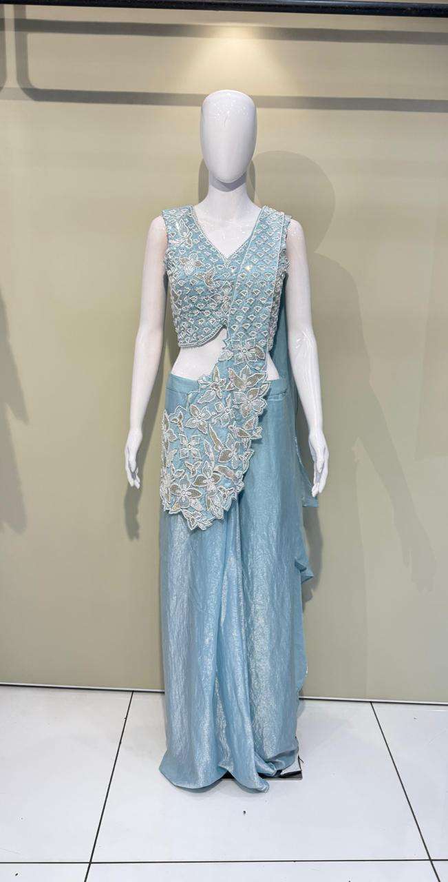 DESIGN NO A451 by AMOHA western blous saree Collection manufacturer surat 